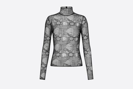 image of Dior O1W1Db10124 Casual Style Silk Blended Fabrics In Black, Women's (Size 2XS)