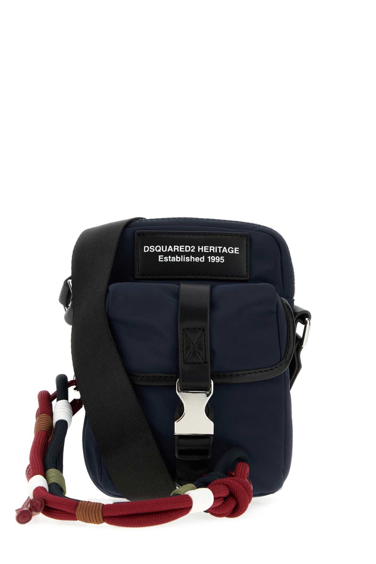 Dsquared2 Navy Blue Fabric Crossbody Bag Size ONE SIZE - 1 Thumbnail