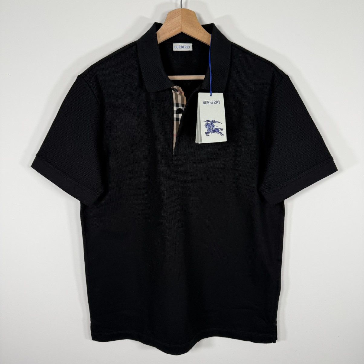 Burberry €440 NWT Burberry Hartford Men’s Polo Shirt Size L Black Size US L / EU 52-54 / 3 - 1 Thumbnail