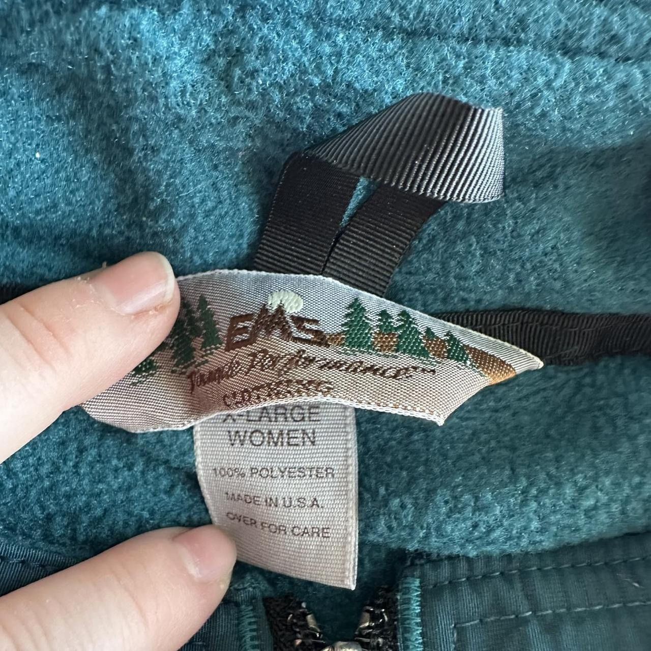 Eastern Mountain Sports Vintage Eastern Mountain Sports Womens XL Teal Fleece Zip Size XL / US 12-14 / IT 48-50 - 8 Thumbnail