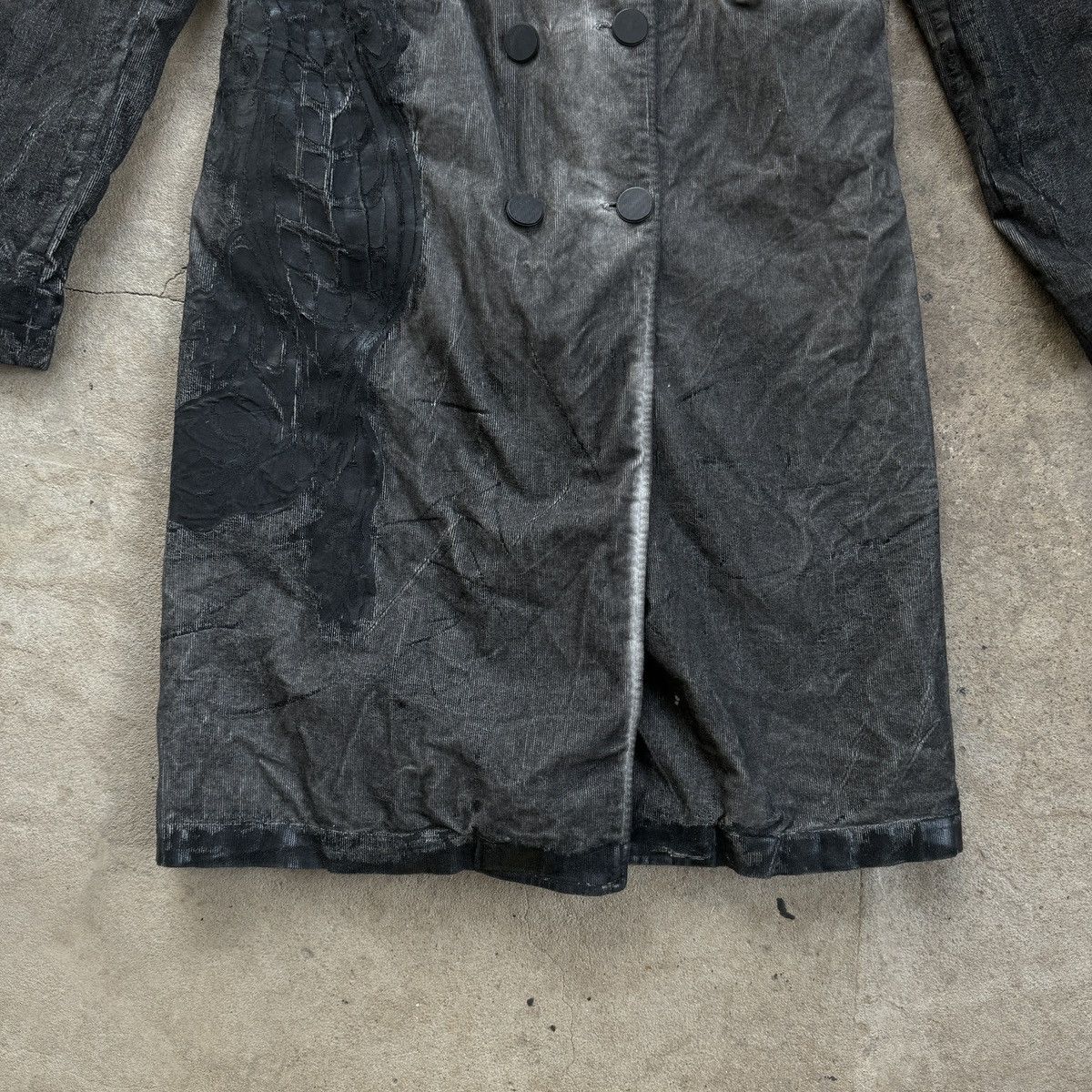 20471120 Archive Bray Steve Alan Avant Garde Gray Printed Coat Size M / US 6-8 / IT 42-44 - 3 Thumbnail