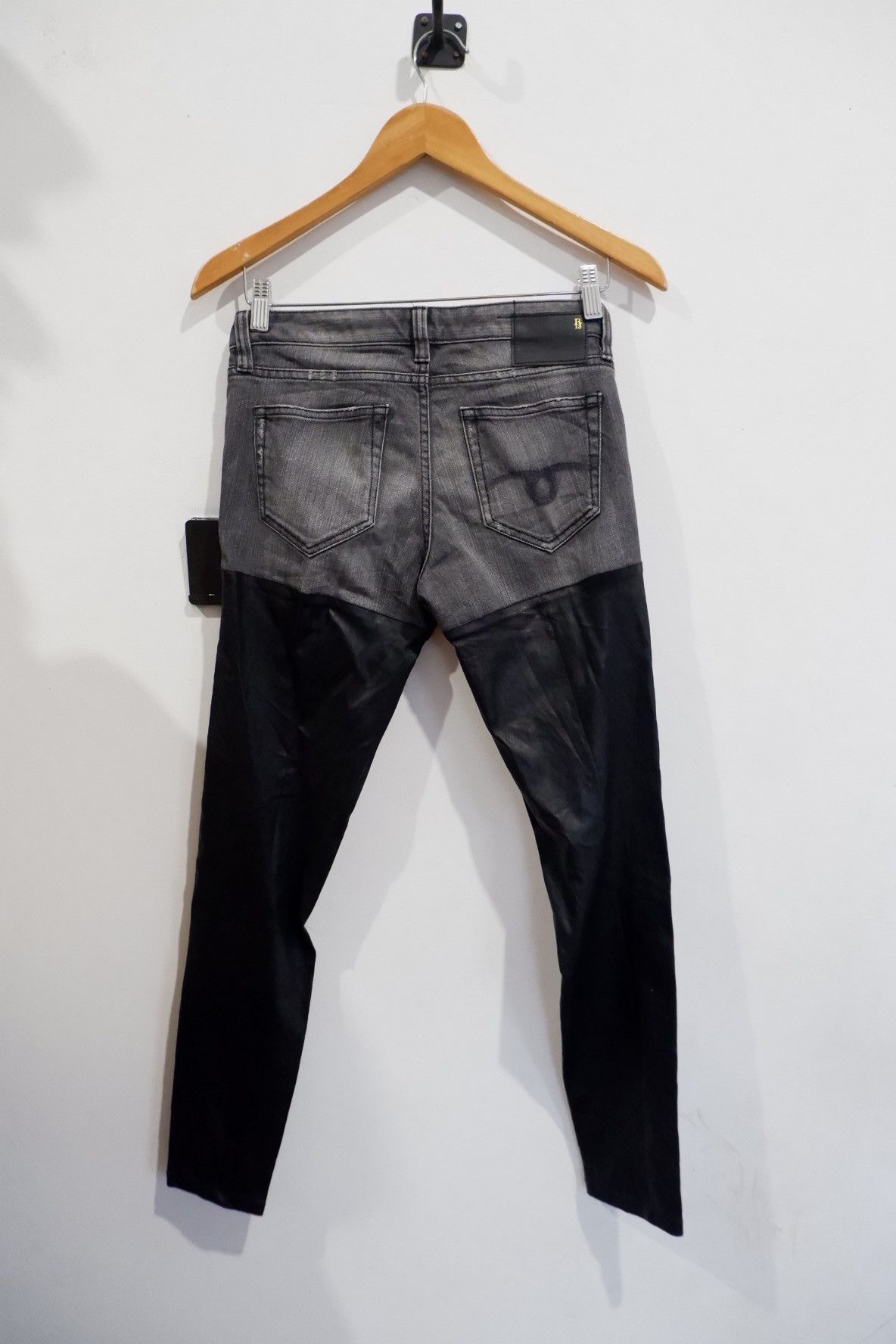 R13 R13 Hybrid Leather Jeans Size 28" / US 6 / IT 42 - 2 Thumbnail
