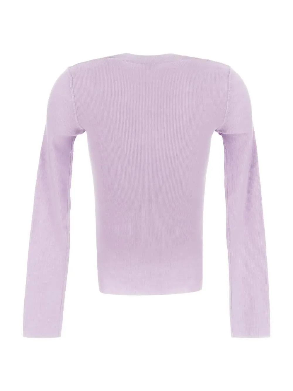 Bottega Veneta o1bcso1str0225 Light Wool Top Sweater in Purple Size L / US 10 / IT 46 - 2 Thumbnail