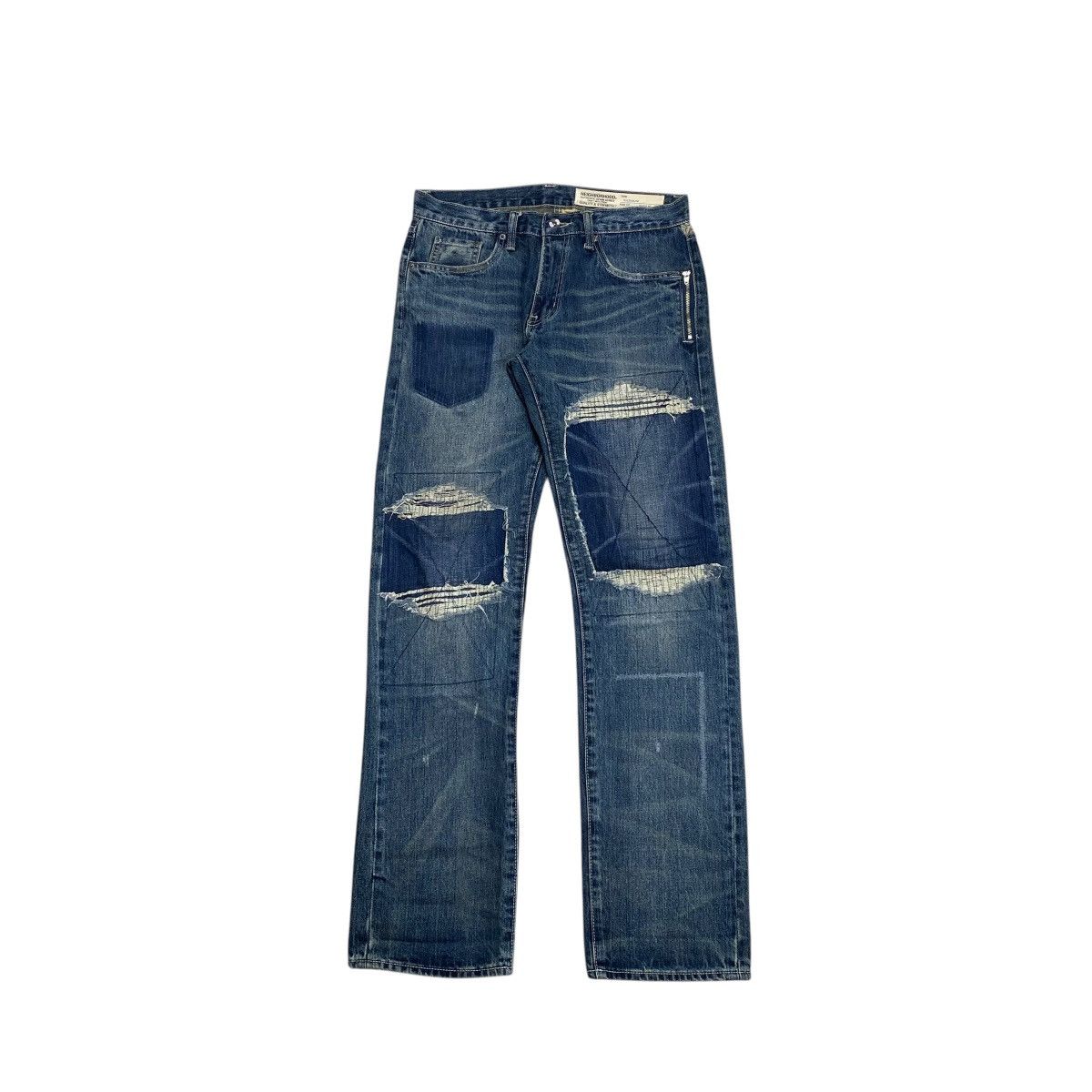 Neighborhood Neighborhood Anthony Savage Narrow Distressed Denim Pants Size US 32 / EU 48 - 1 Thumbnail