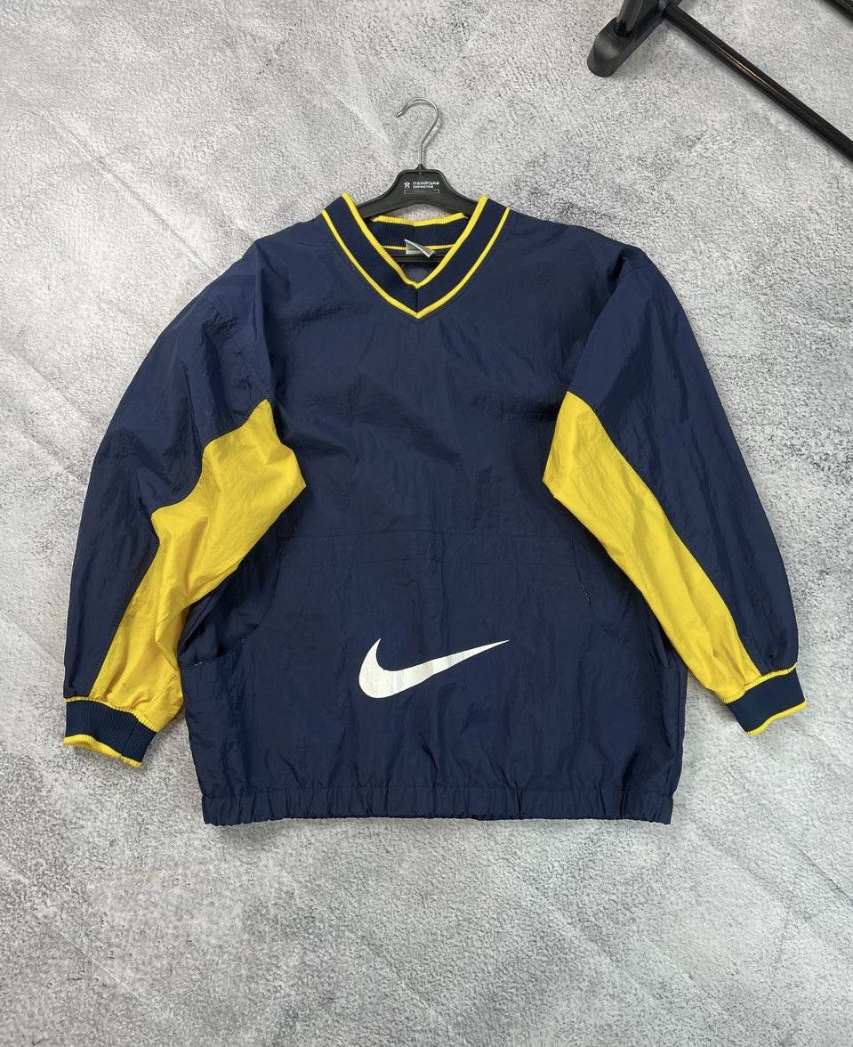 Nike × Vintage Vintage Nike Y2K big logo swoosh sweatshirt Size US XL / EU 56 / 4 - 2 Thumbnail