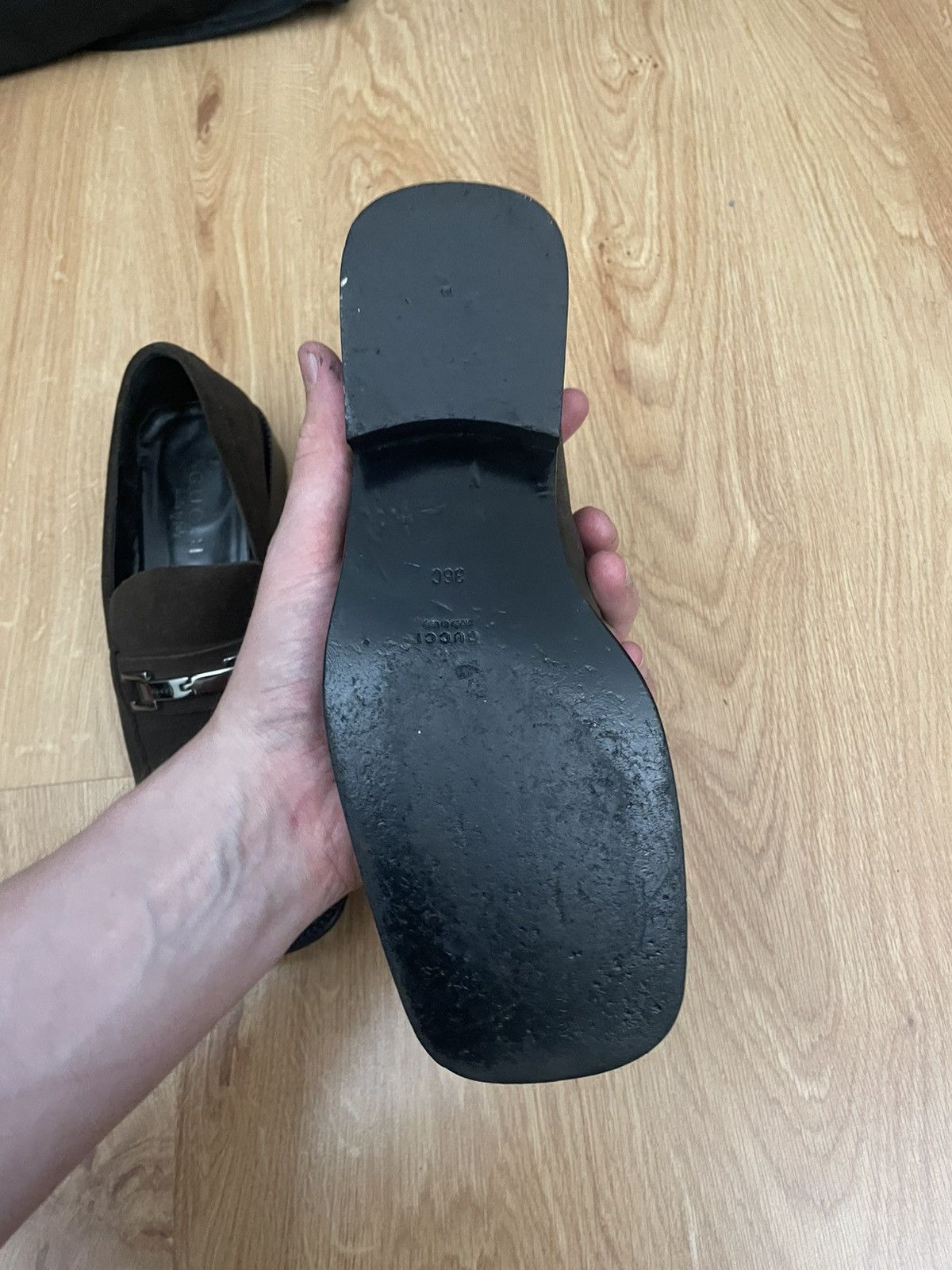 Prada Gucci Tom Ford velour leather loafers Size US 7 / IT 37 - 10 Thumbnail