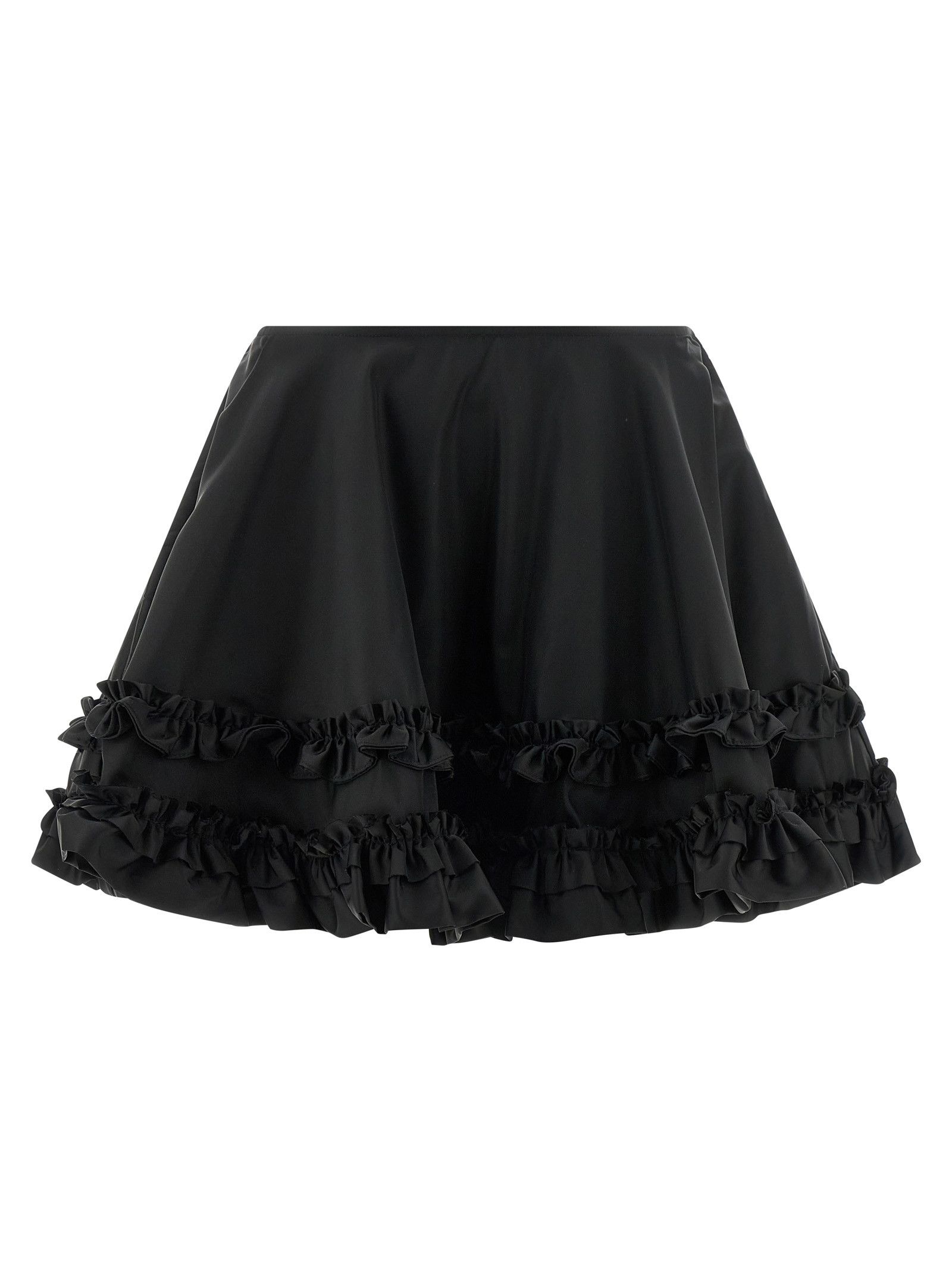 Ganni 'Duchesse Nylon Mini Frill' Skirt Size 26" / US 2 / IT 38 - 1 Thumbnail