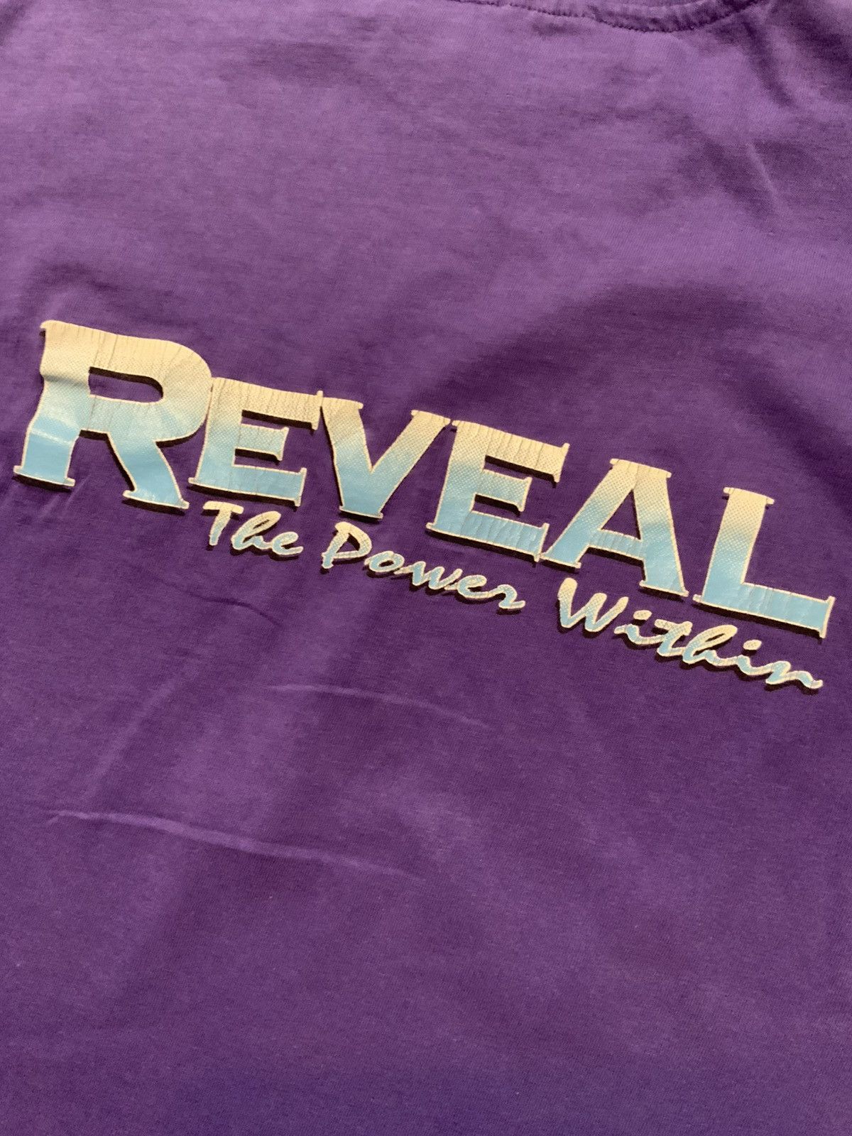Hanes × Vintage Vintage 90s Reveal The Power Within Hanes Beefy T T-Shirt Size US L / EU 52-54 / 3 - 7 Thumbnail