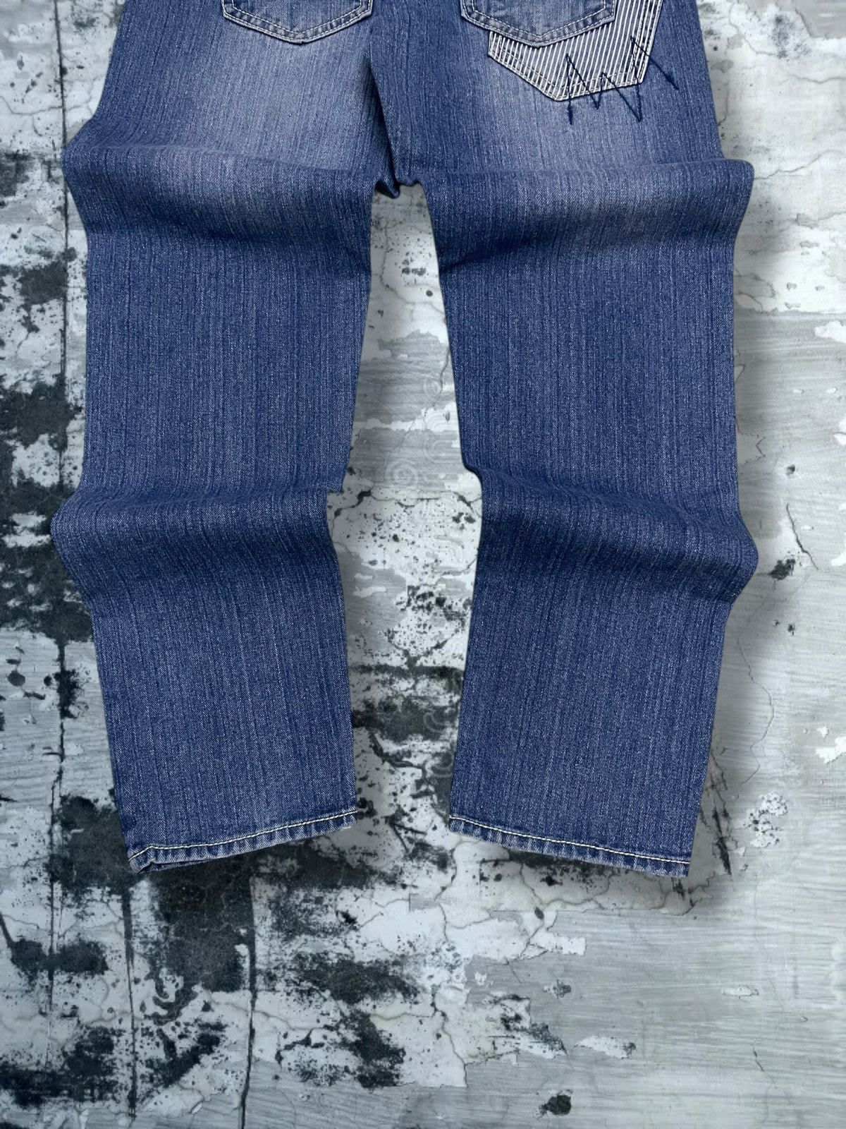 Japanese Brand Vintage 1990s Japan Designer Casse Jeans Patchwork Denim Size US 30 / EU 46 - 11 Thumbnail