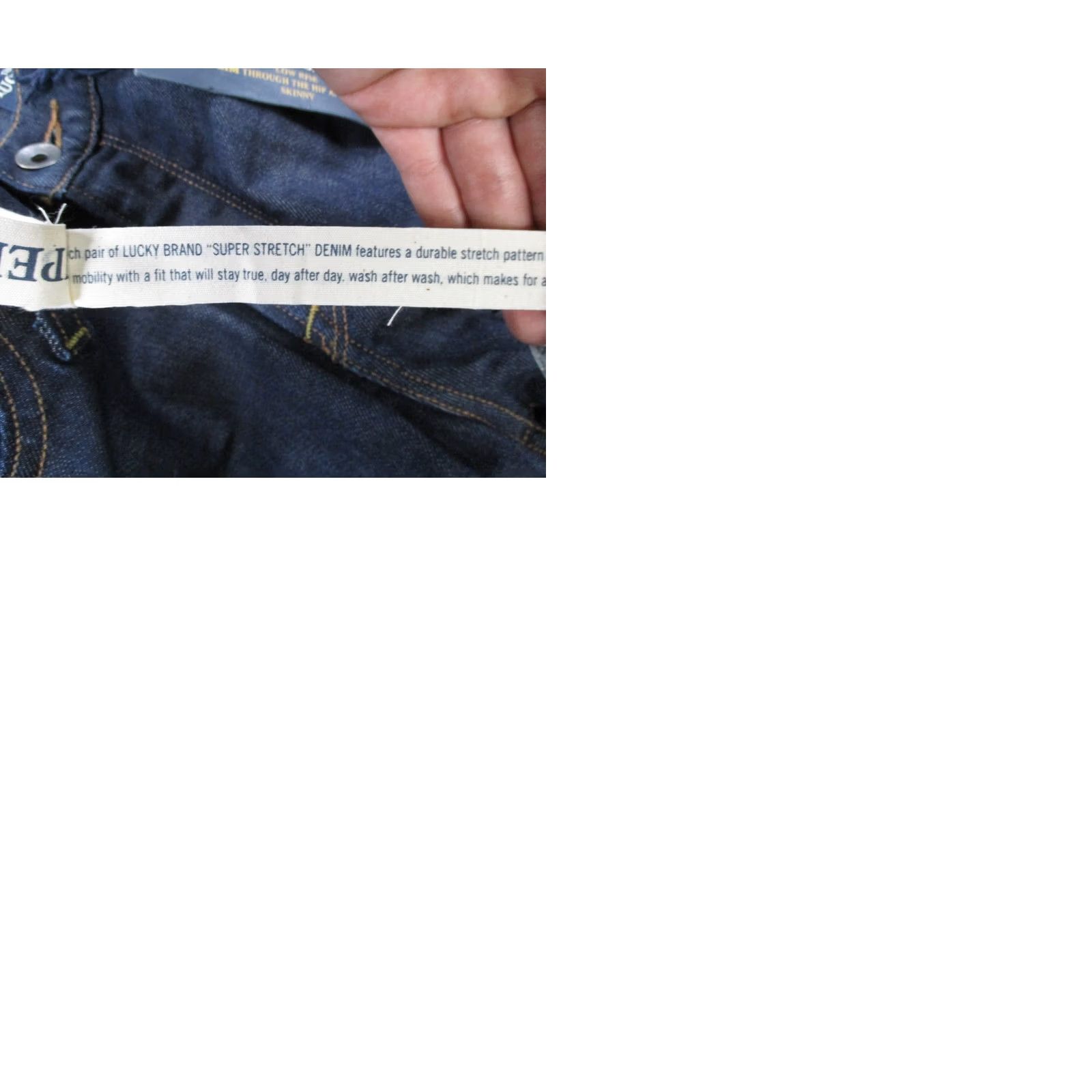 Lucky Brand Lucky Brand Jeans Womens 12 31 X 30 Blue Denim Charlie Skinny Regular Stretch NEW Size 24" / US 00 / IT 34 - 12 Thumbnail