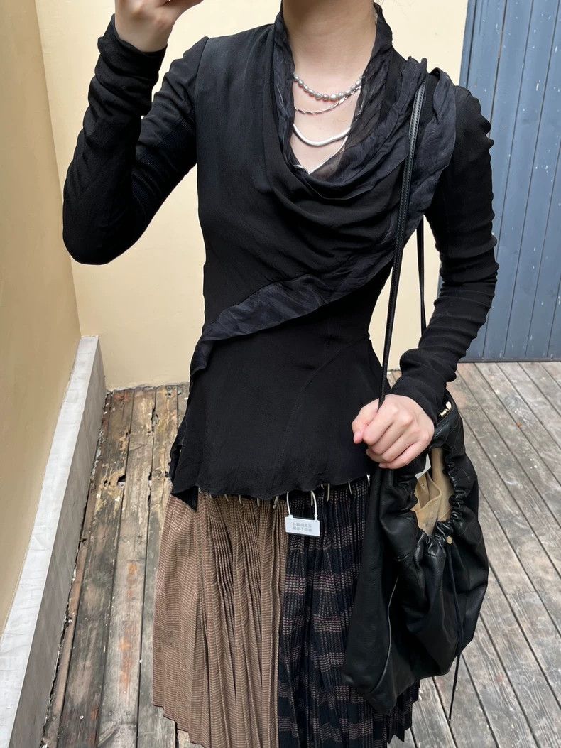 Rick Owens Rick Owens Silk Jacket with Irregular Edges jacket Size XS / US 0-2 / IT 36-38 - 5 Thumbnail