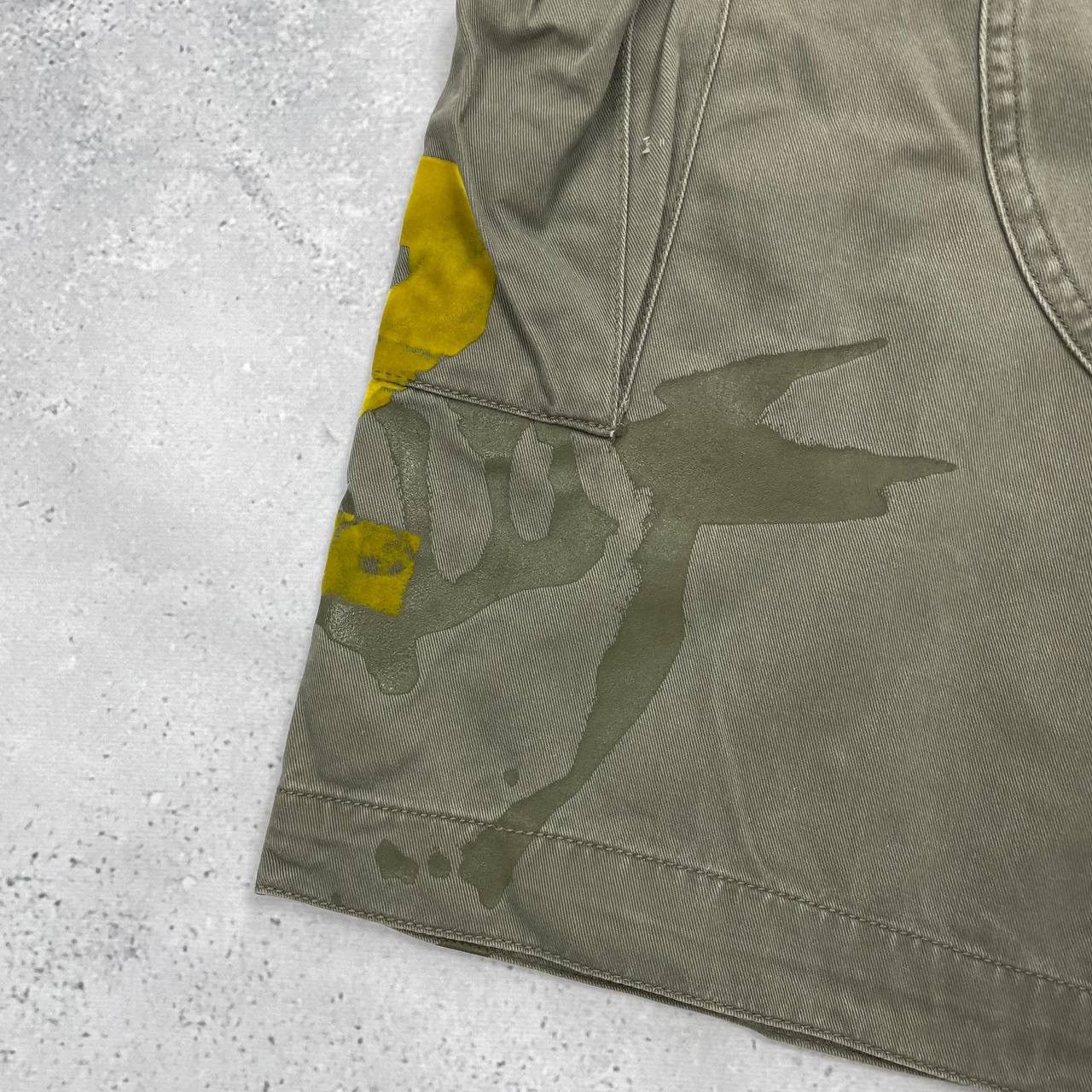 Mambo × Vintage Vintage Mambo Cargo Shorts Faded Olive Green Size 36 Size US 36 / EU 52 - 23 Thumbnail