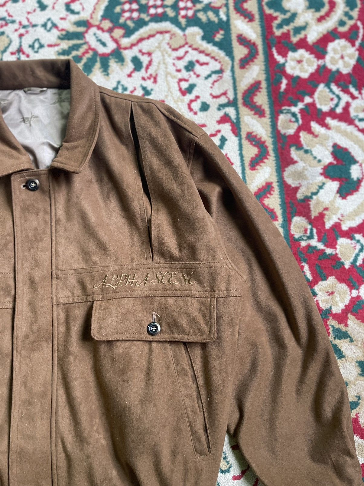 Japanese Brand × Vintage Vintage Alpha Scene Wool Bomber Jacket Issey Miyake Style Size US M / EU 48-50 / 2 - 3 Thumbnail