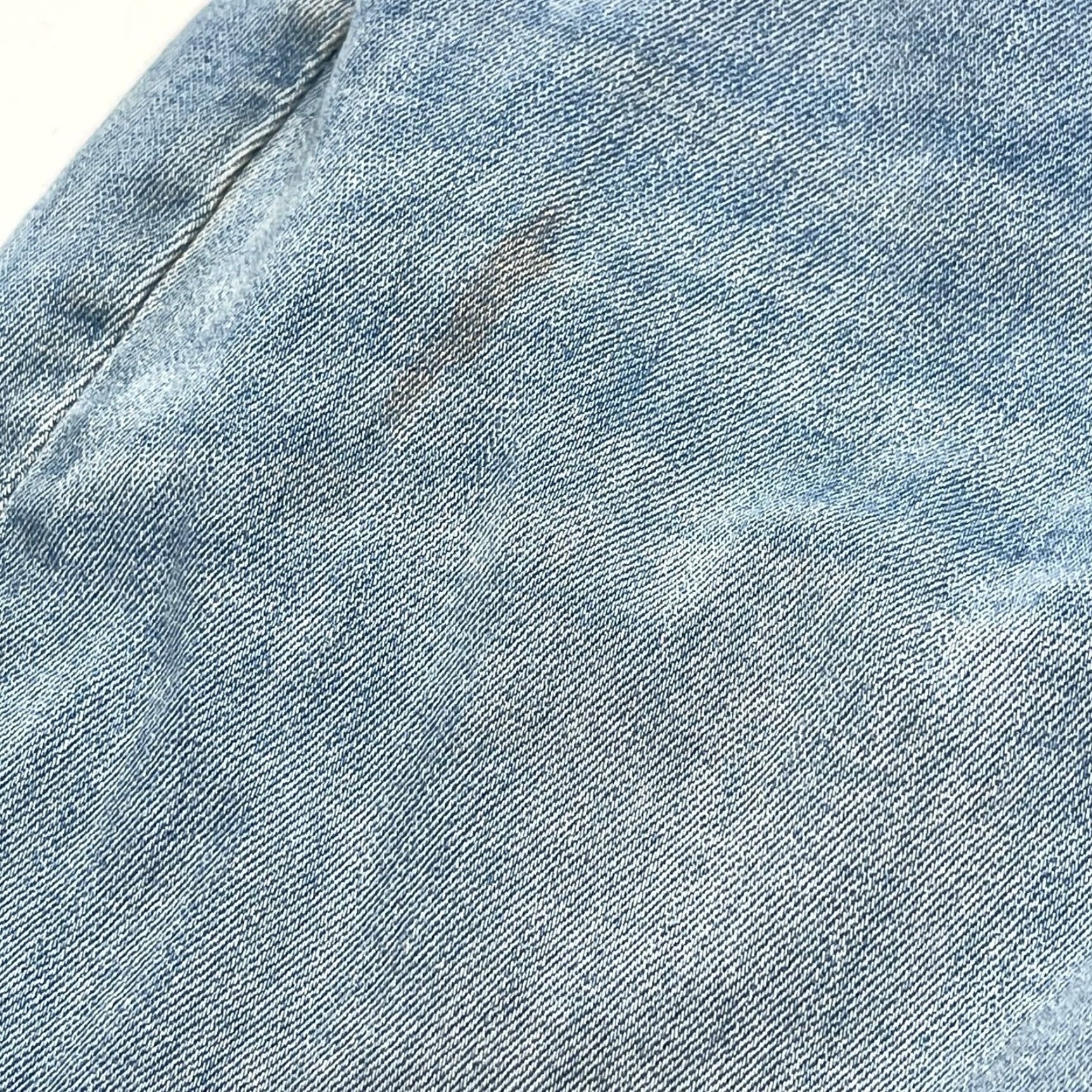 Vintage Universal Thread Jeans Womens Size 8 Blue Stretch Denim High Rise Skinny STAINS Size 29" - 3 Thumbnail