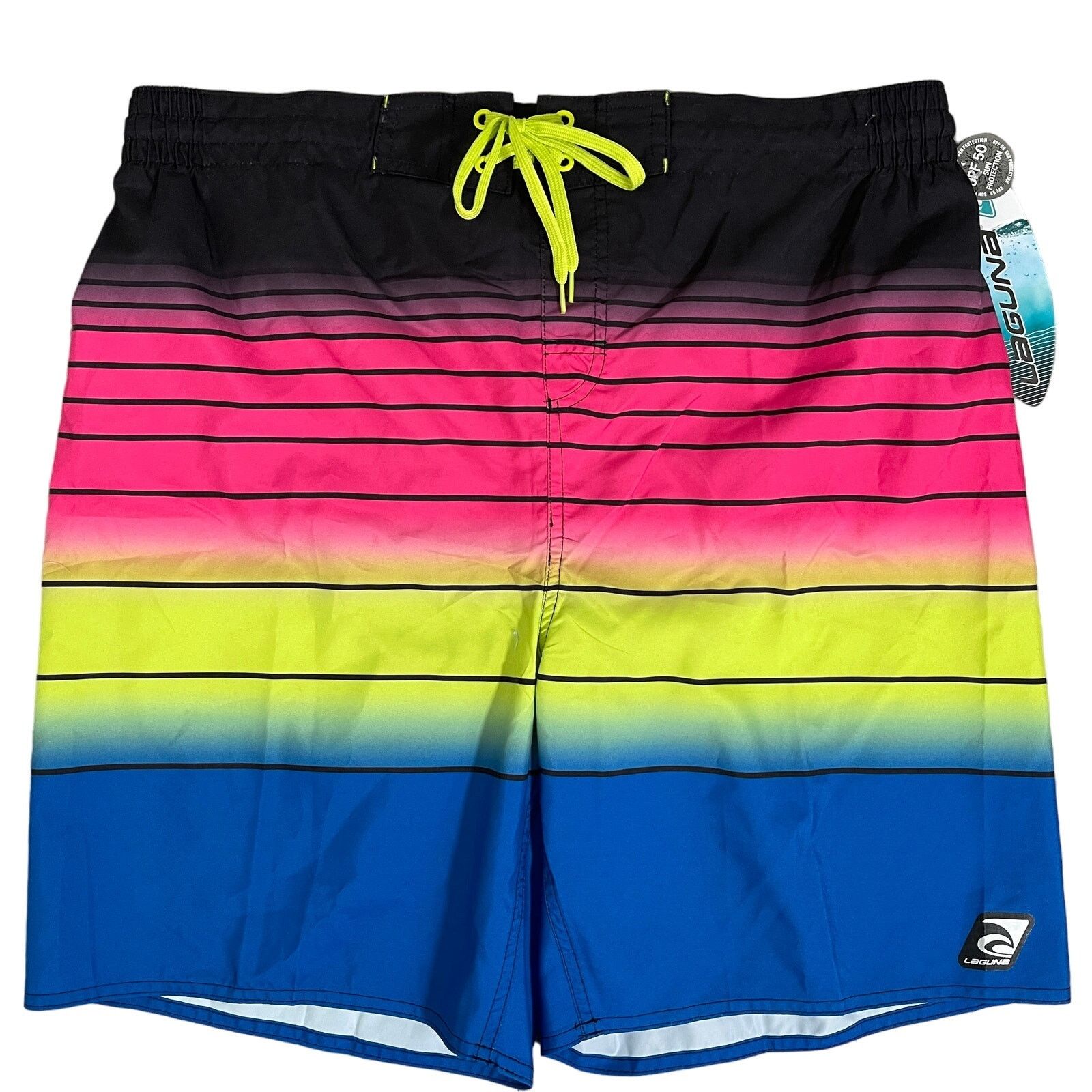 Other Laguna Swim Trunks Board Shorts UPF 50+ Ombre Stripe Sz XL Size US 37 - 1 Thumbnail