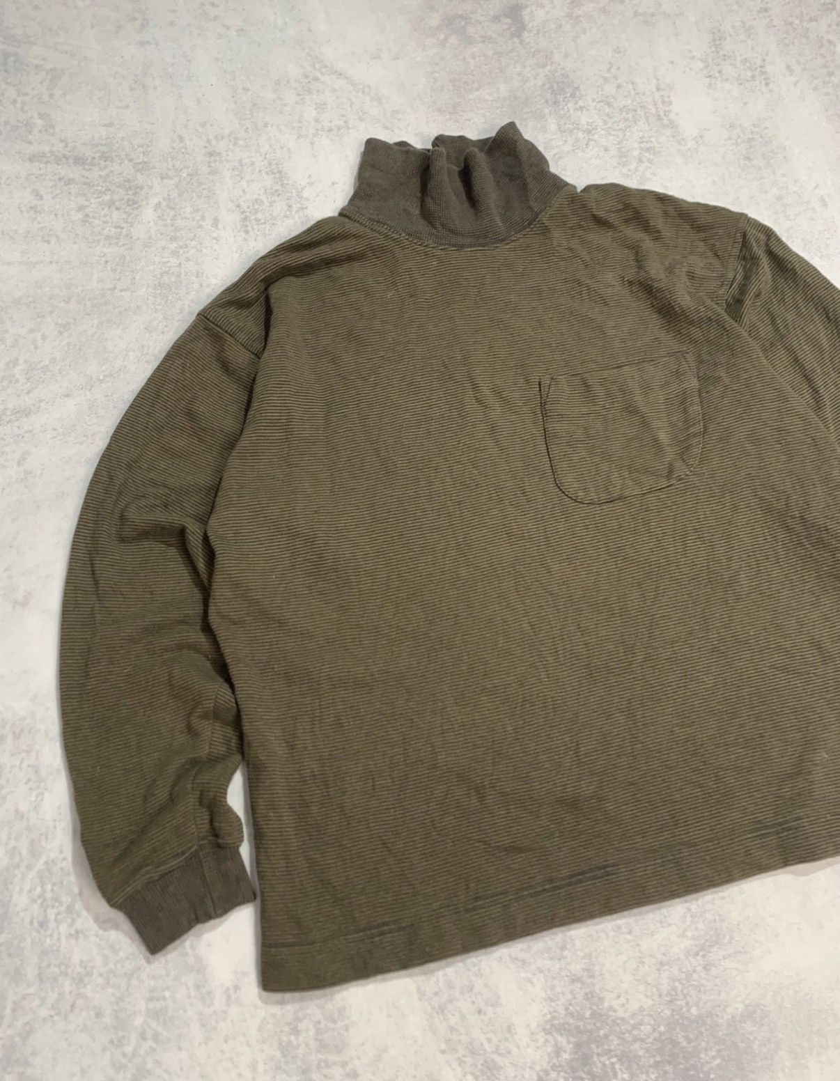 Patagonia Rare Vintage 90s Patagonia Striped Mock Neck L/S Tee Size US L / EU 52-54 / 3 - 2 Thumbnail