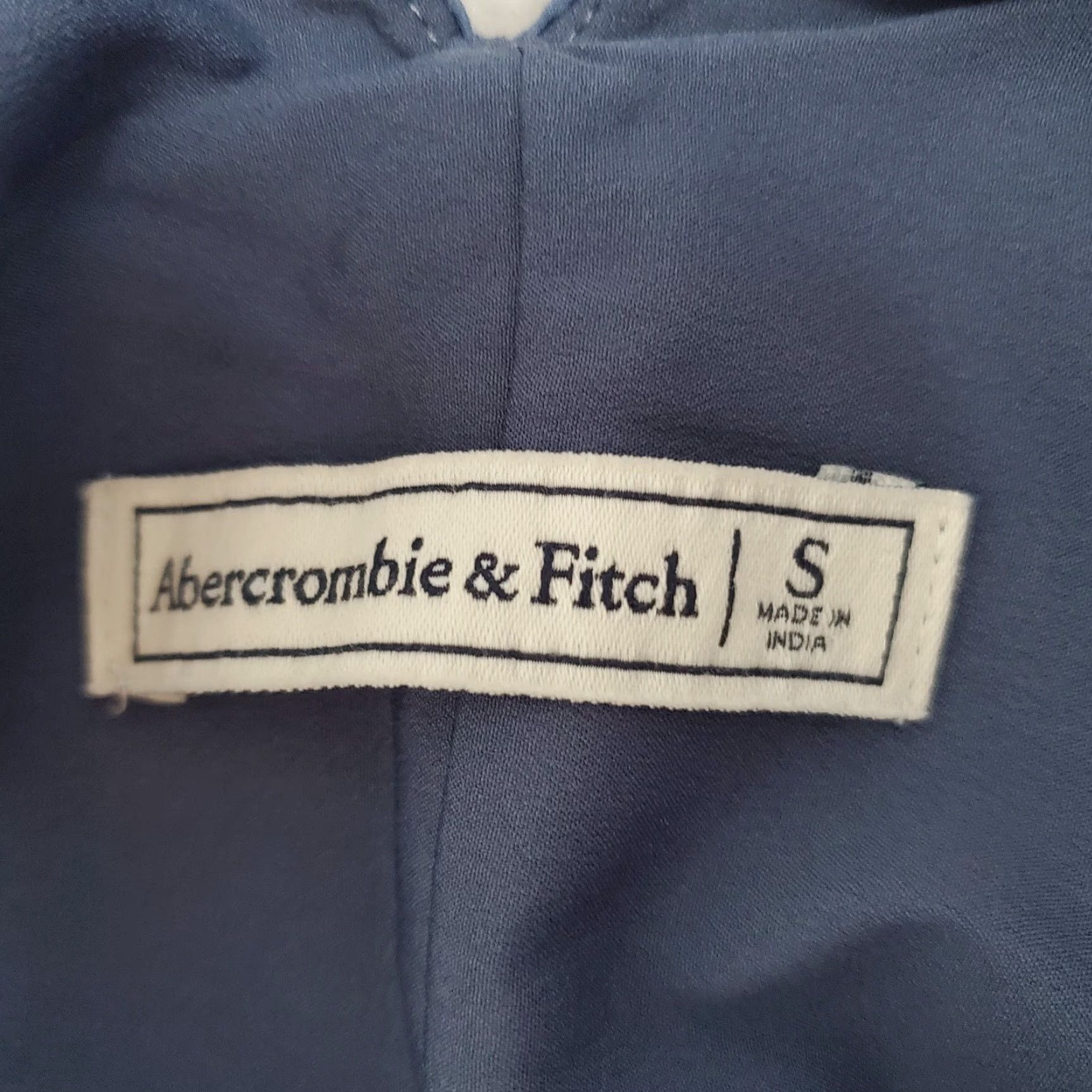 Abercrombie & Fitch VINTAGE Abercrombie & Fitch Dress Women S Blue Floral Flutter Sleeves Keyhole Back Pockets Size S / US 4 / IT 40 - 3 Thumbnail