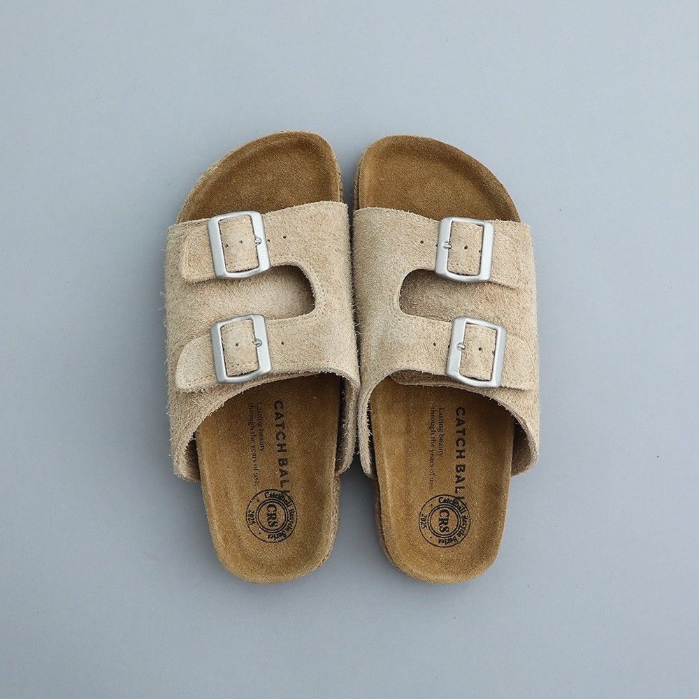 Other Catch Ball Beige Suede Sandals Size US 10 / EU 43 - 4 Thumbnail