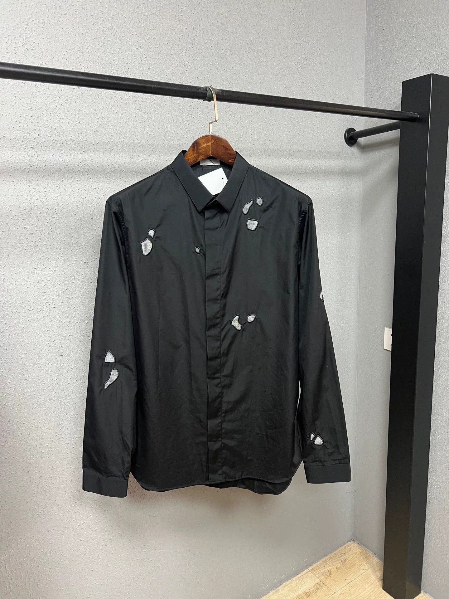 Dior Dior Black Embroidered Patch Shirt Size US XS / EU 42 / 0 - 1 Thumbnail