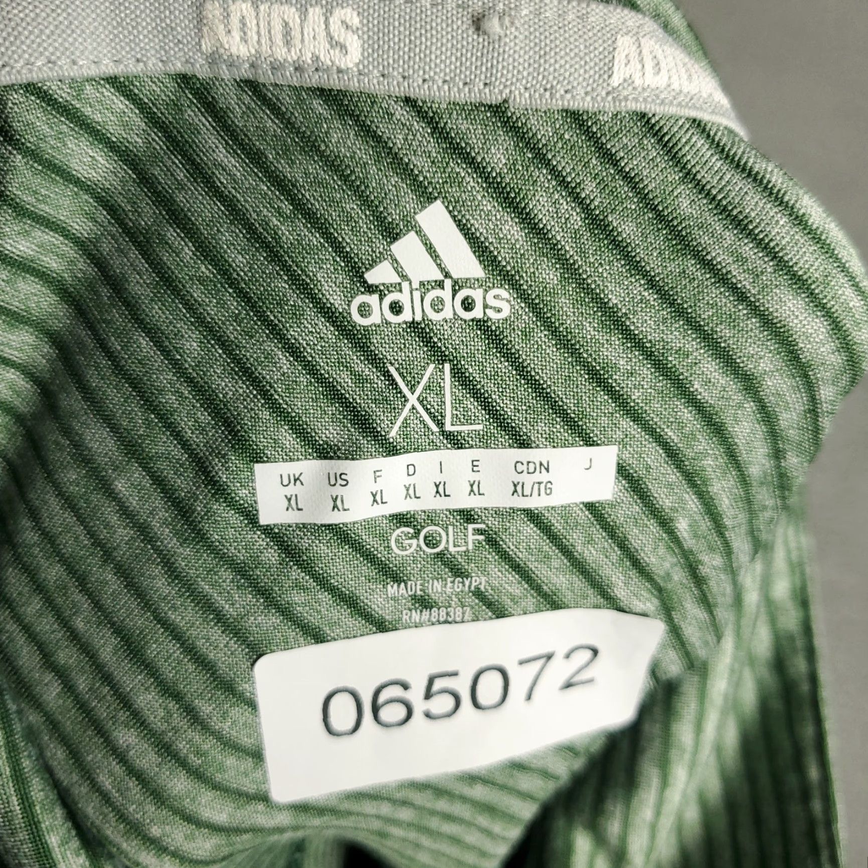 Adidas Adidas Polo Shirt Mens Size XL Green Striped Golf Casual Short Sleeve Size US XL / EU 56 / 4 - 7 Thumbnail