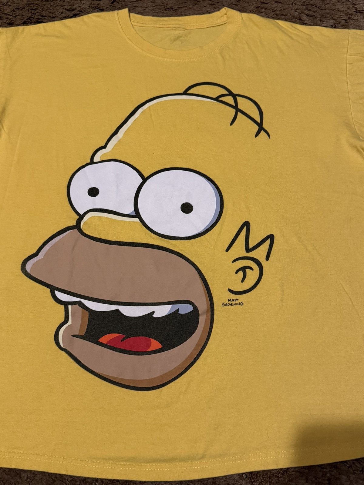 The Simpsons Vintage Y2K Homer Simpson Head T-Shirt Tee XLarge Size US XL / EU 56 / 4 - 2 Thumbnail