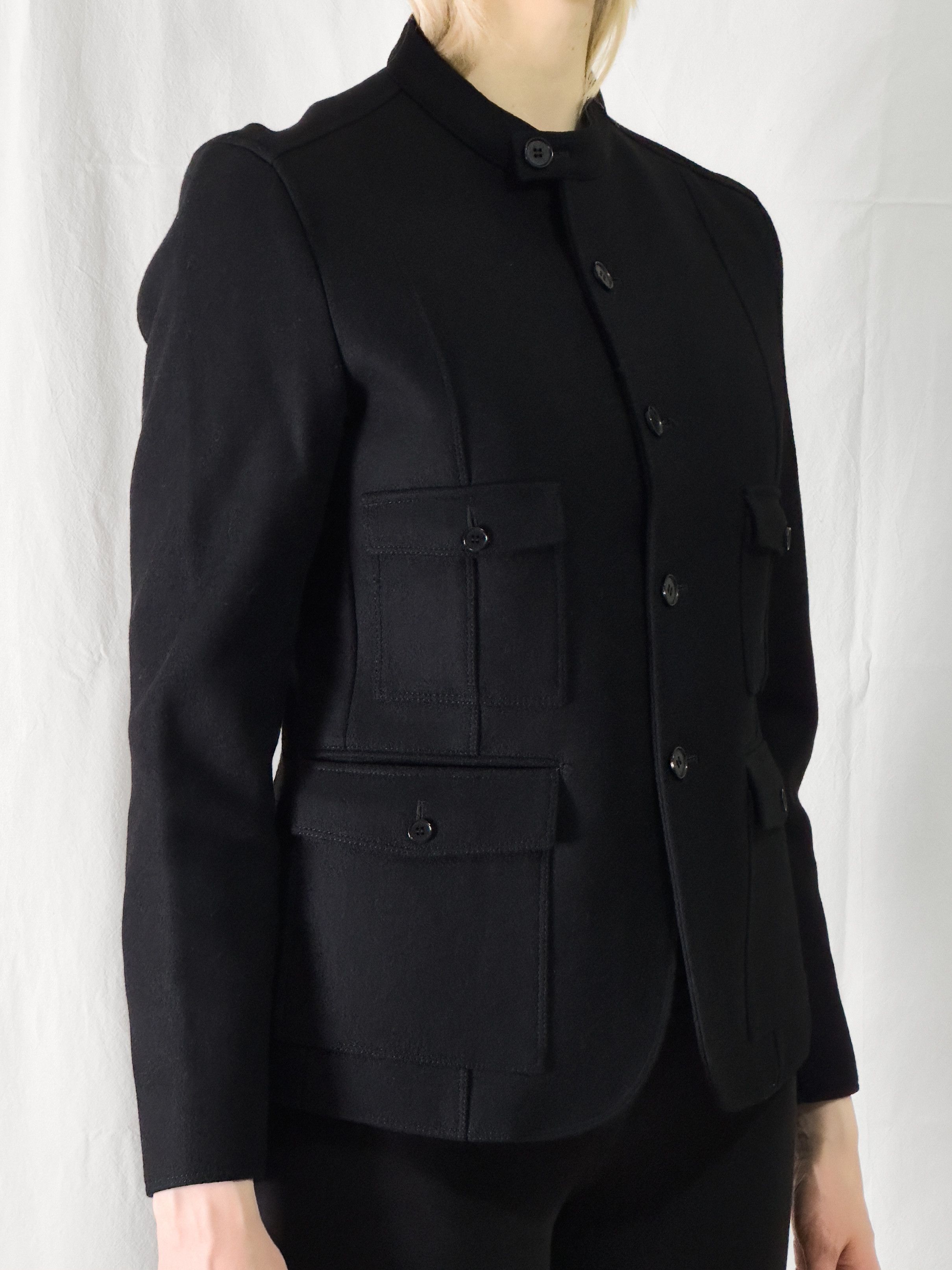 Neil Barrett BLACKBARRETT by Neil Barrett wool short jacket Size US S / EU 44-46 / 1 - 6 Thumbnail