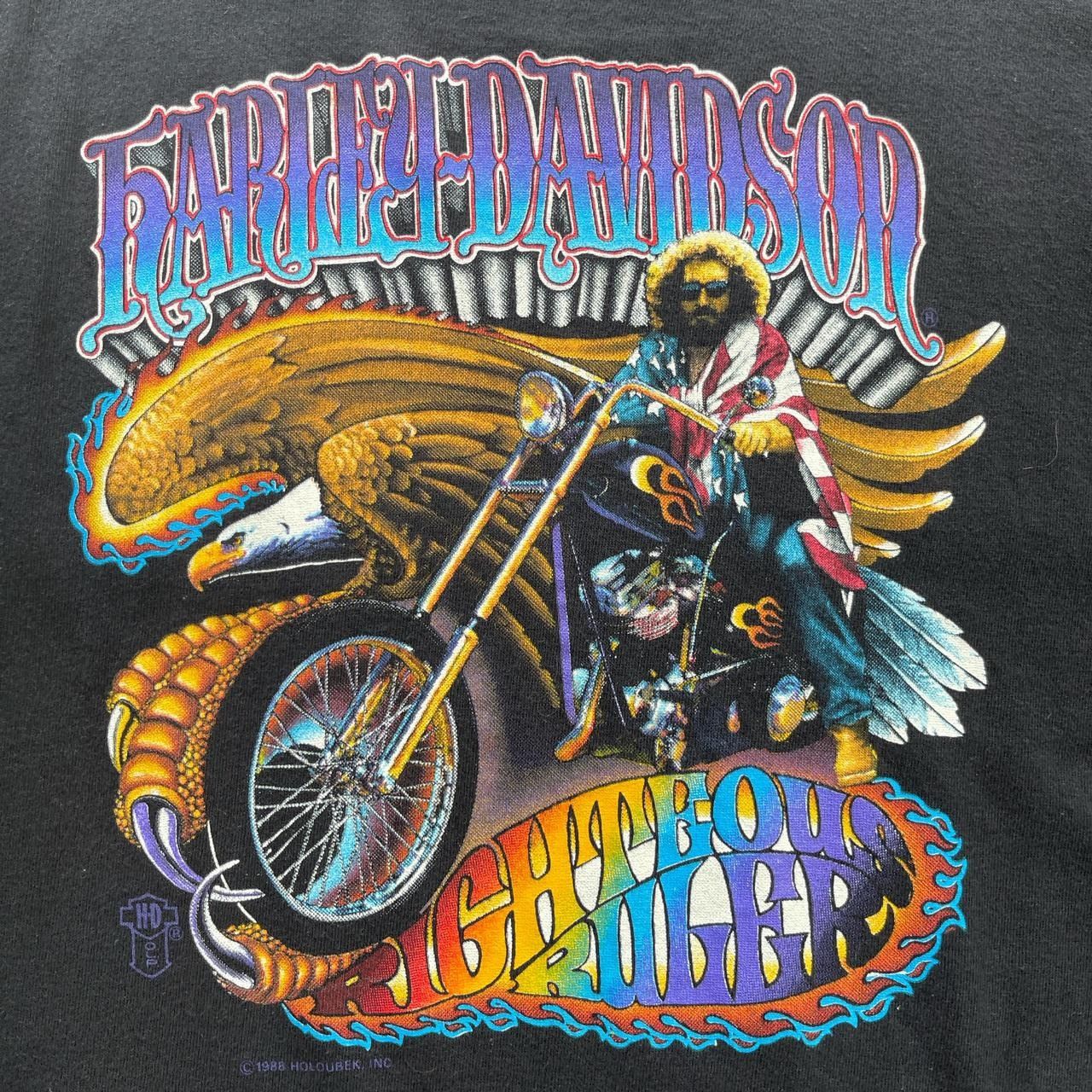 Harley Davidson × Vintage Vintage 1982 Harley Davidson Righteous Ruler Biker Tank Top Size US XL / EU 56 / 4 - 2 Thumbnail