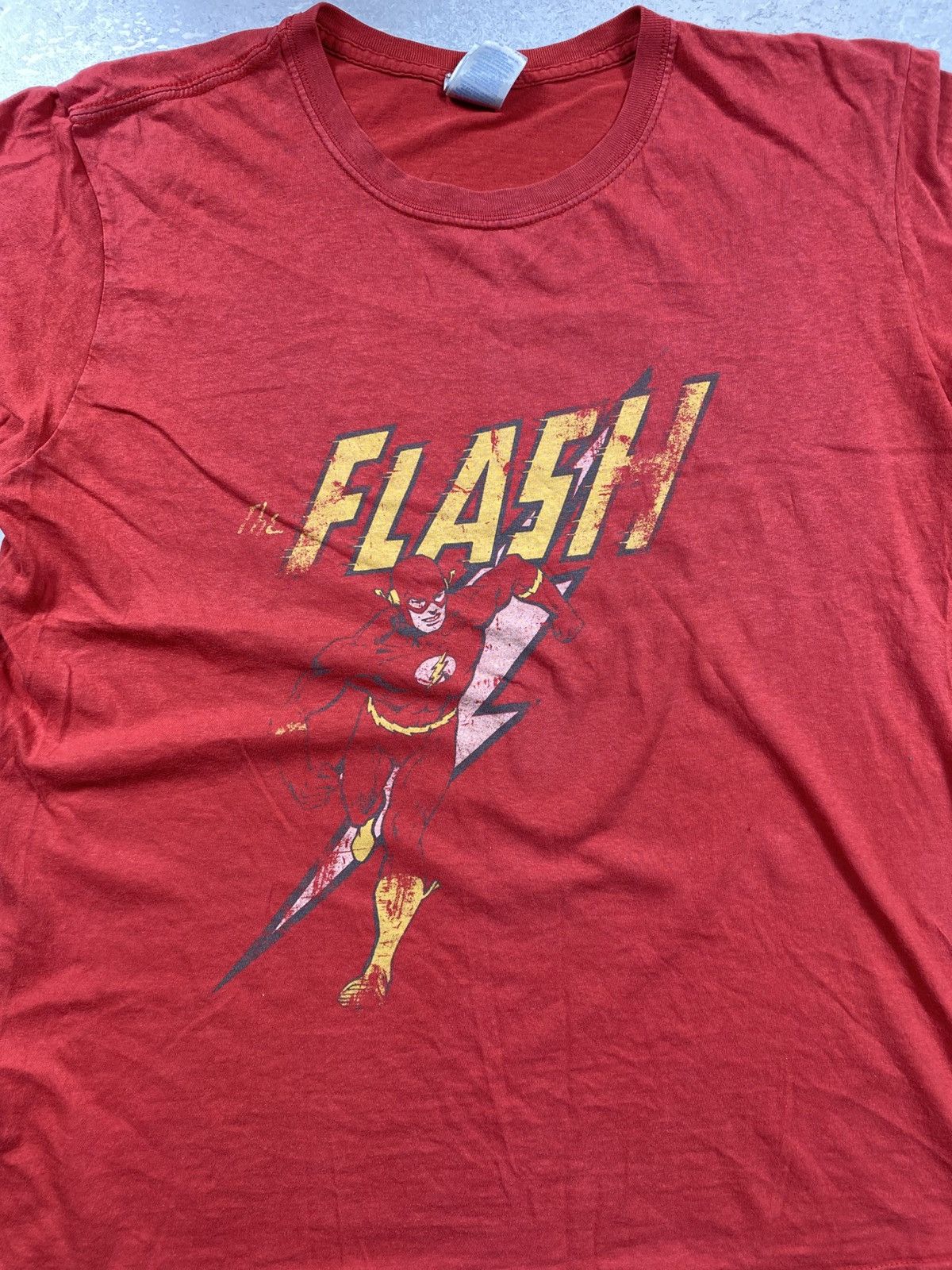 Gildan Men's T-shirt Gildan DC Comics Flash Flash Speed Distressed Size US L / EU 52-54 / 3 - 3 Thumbnail