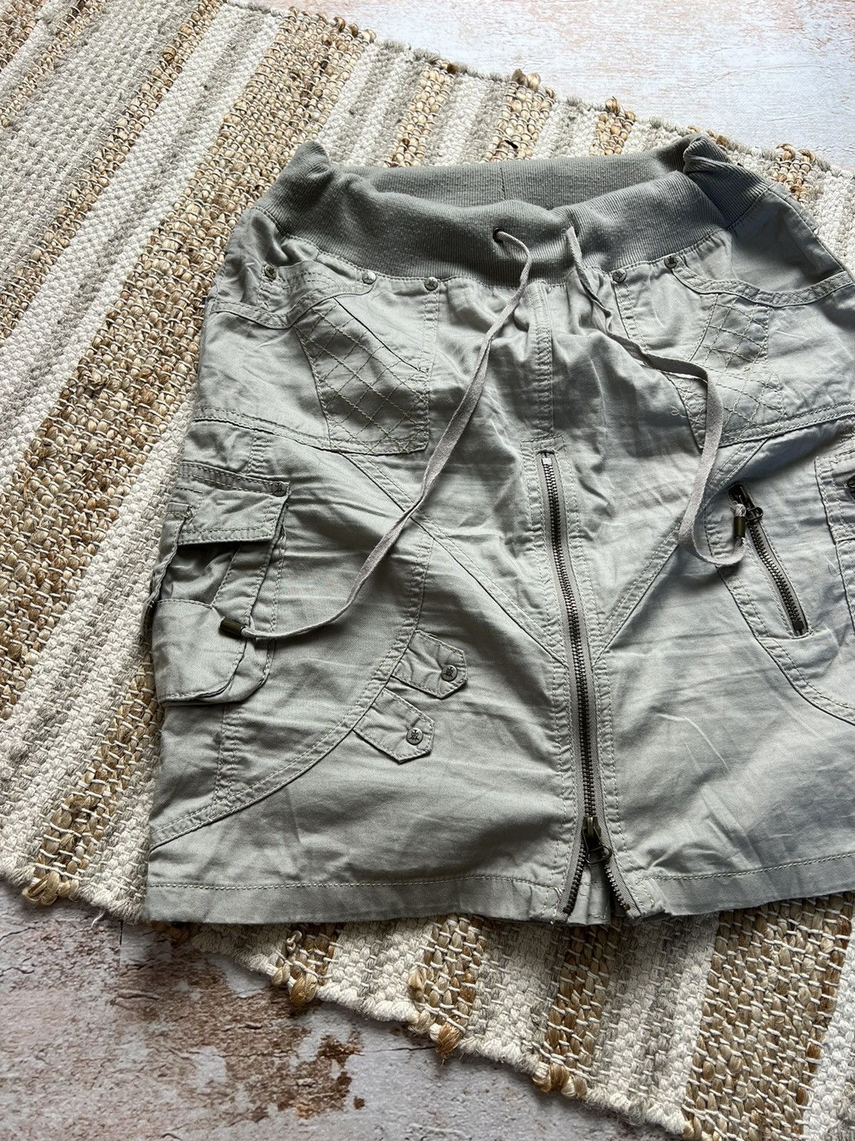 If Six Was Nine × Japanese Brand Vintage Japanese front and back zippers cargo skirt Size 28" / US 6 / IT 42 - 5 Thumbnail