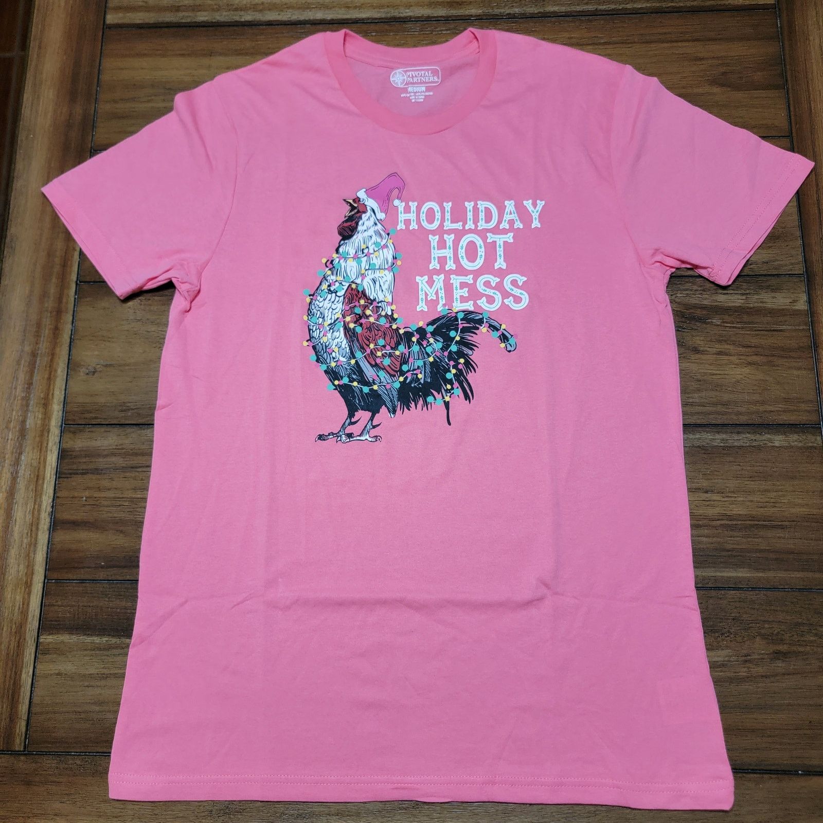 Other Christmas Chicken Tee "Holiday Hot Mess" - Size Medium Size M / US 6-8 / IT 42-44 - 1 Thumbnail