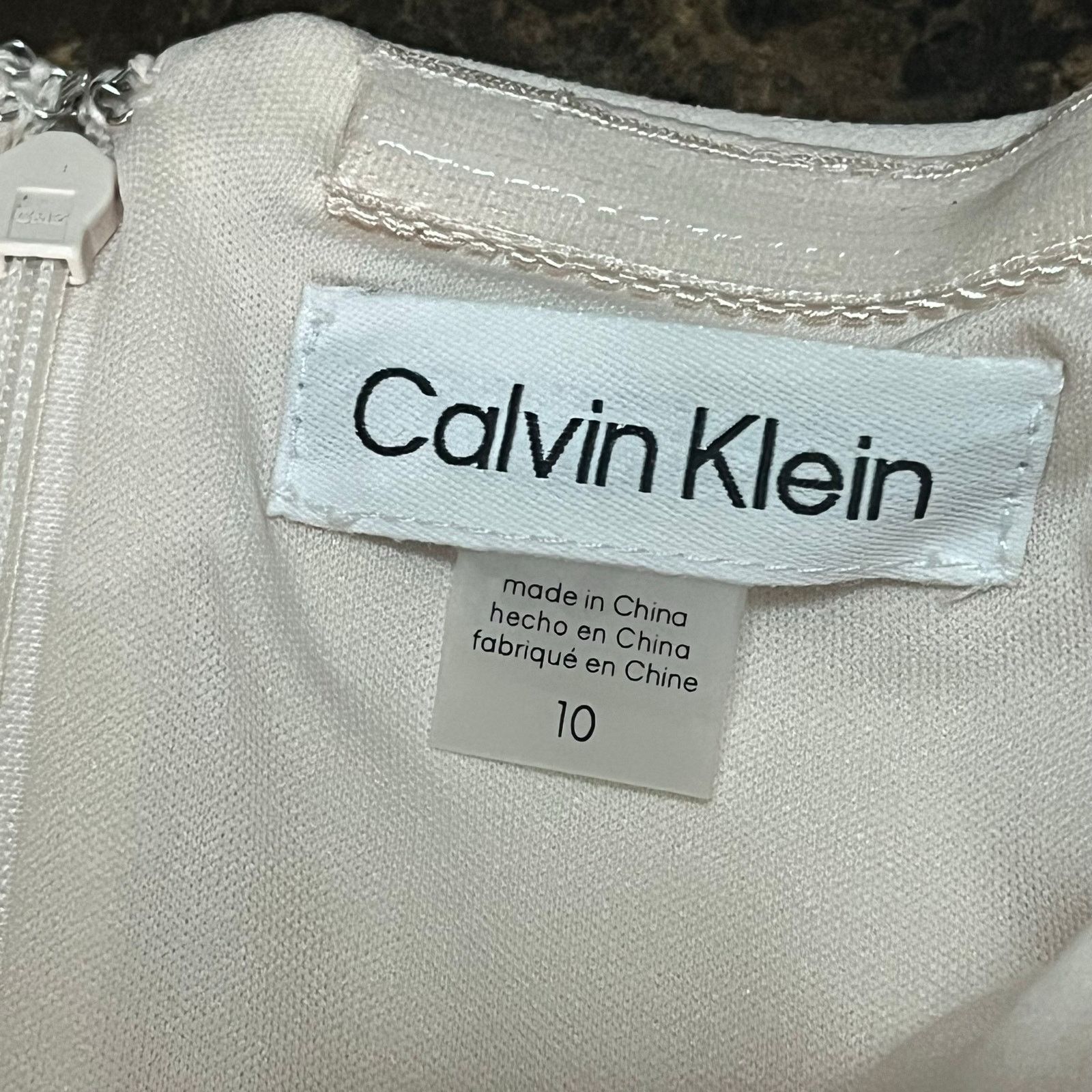 Calvin Klein Calvin Klein Blush Pink Dress Size L / US 10 / IT 46 - 6 Thumbnail