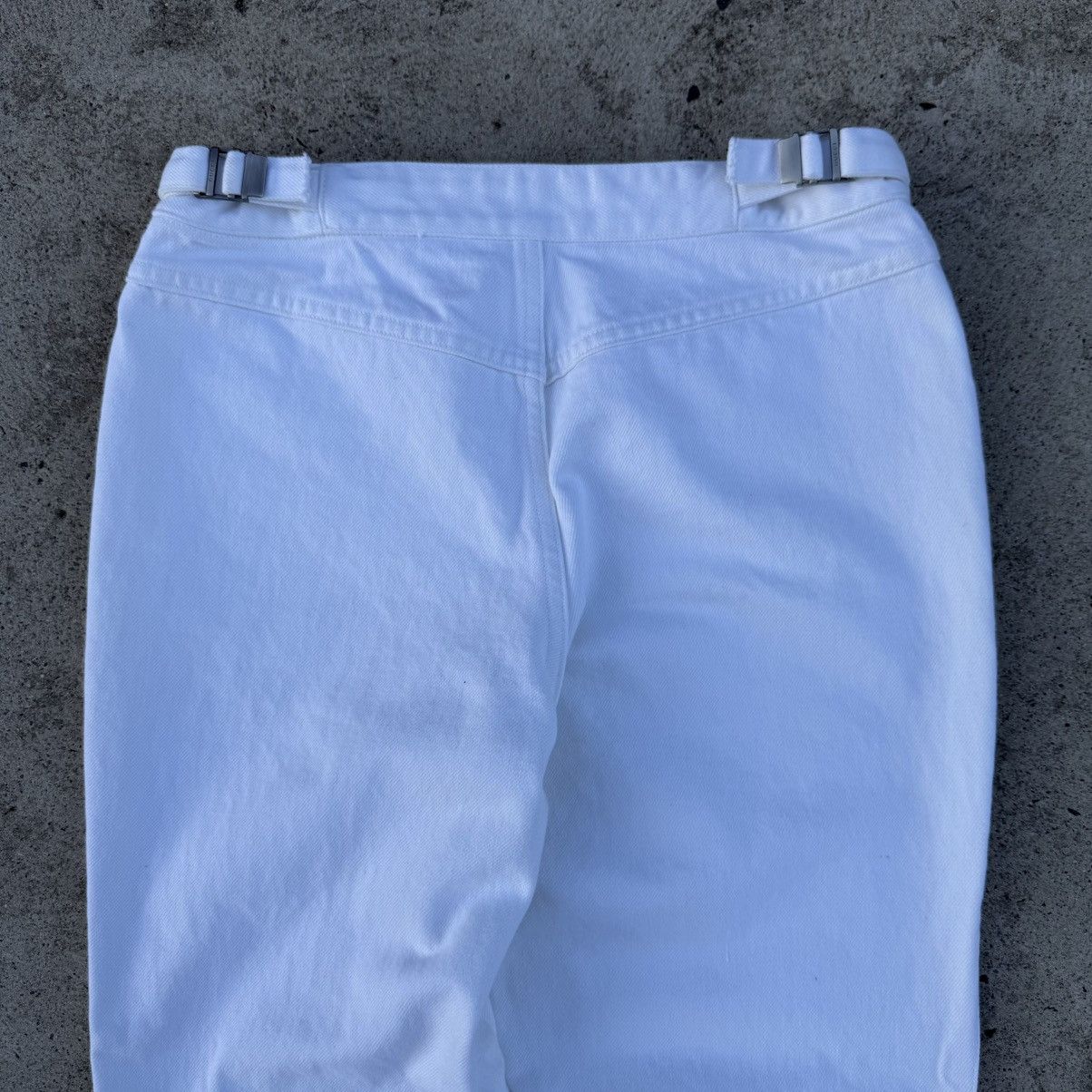 Gucci Vintage Gucci by Tom Ford Women’s White Pants Lampo Zipper Size 28" / US 6 / IT 42 - 19 Thumbnail