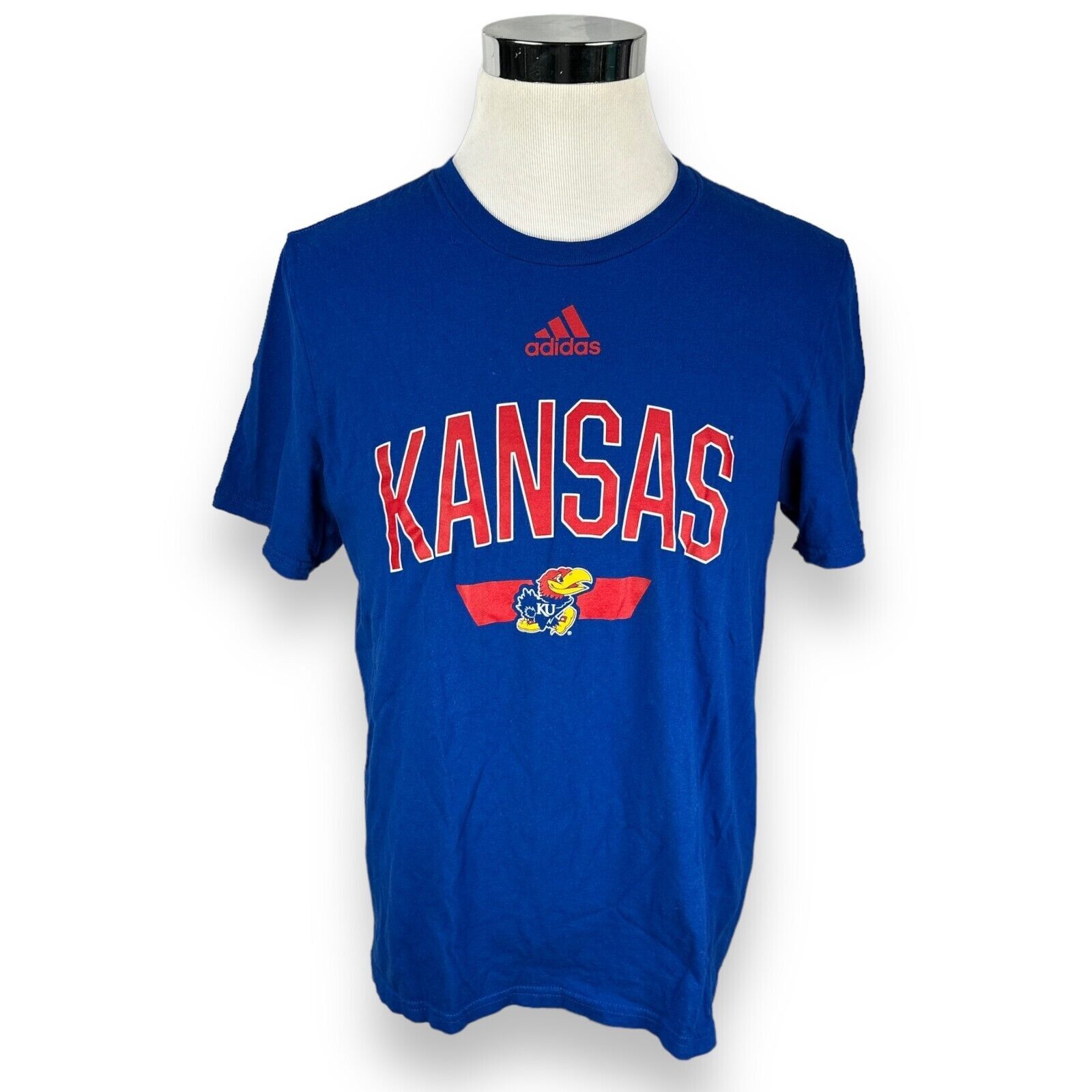Adidas Adidas Amplifier Kansas Jayhawks T-Shirt Men L Blue Graphics Size US L / EU 52-54 / 3 - 1 Thumbnail