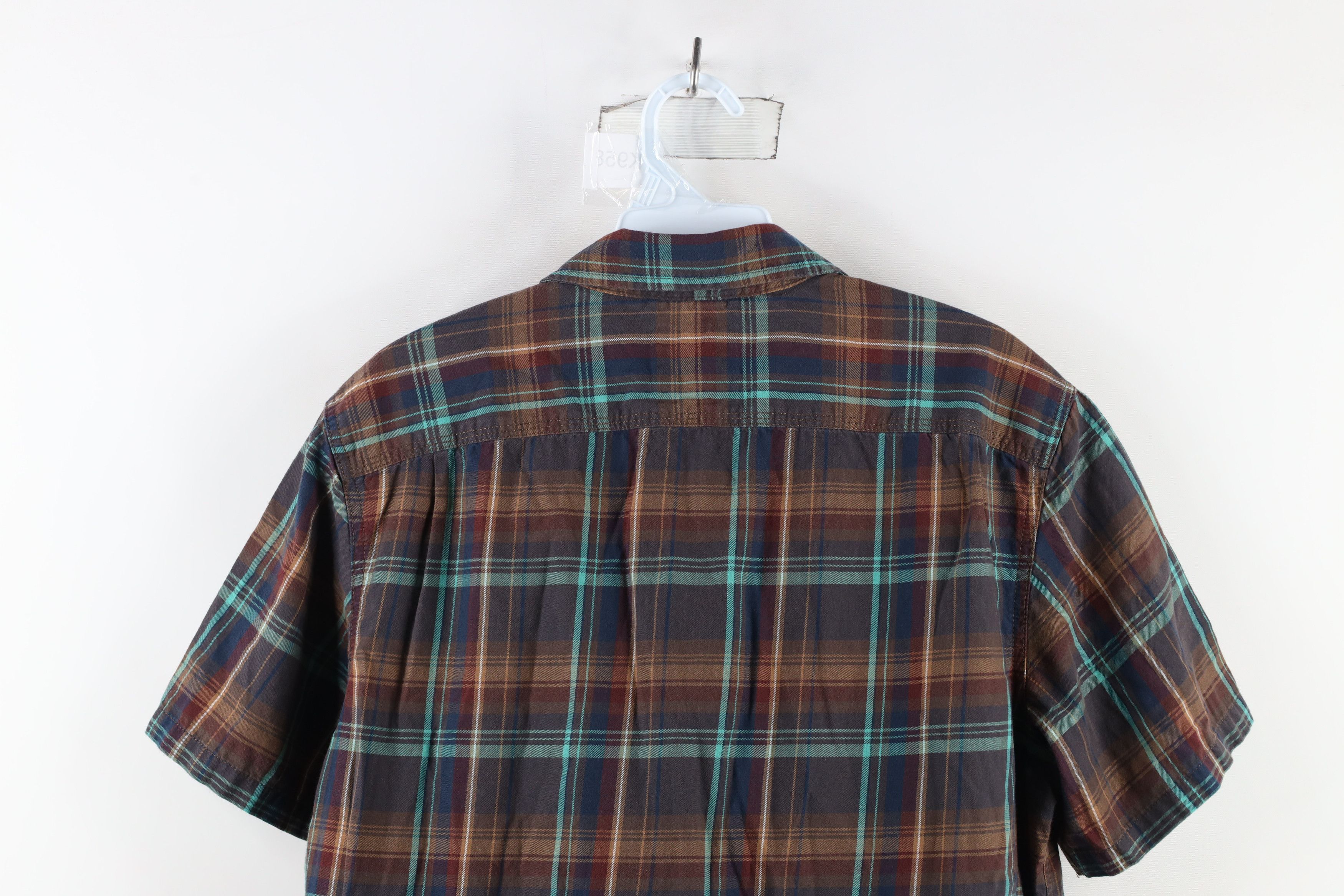 The North Face × Vintage Vintage The North Face Out Short Sleeve Button Shirt Plaid Size US M / EU 48-50 / 2 - 9 Thumbnail