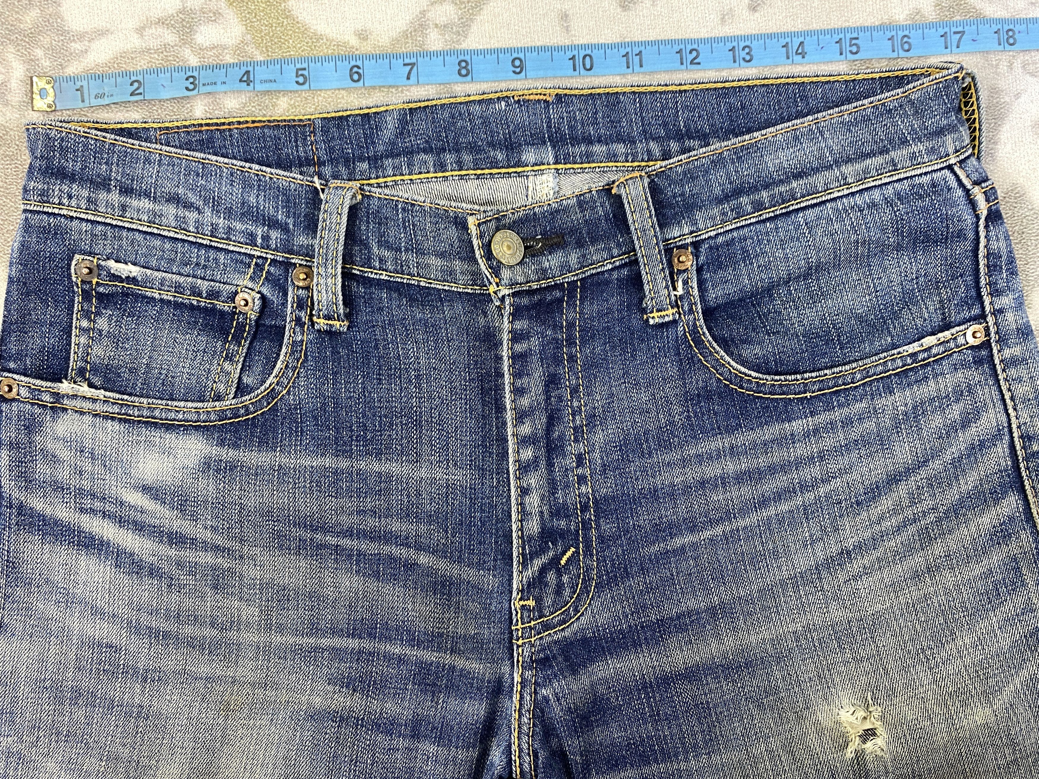 Levi's Distressed Blue Vintage Levi's 705 34x34 Denim -JN2034 Size US 34 / EU 50 - 5 Thumbnail