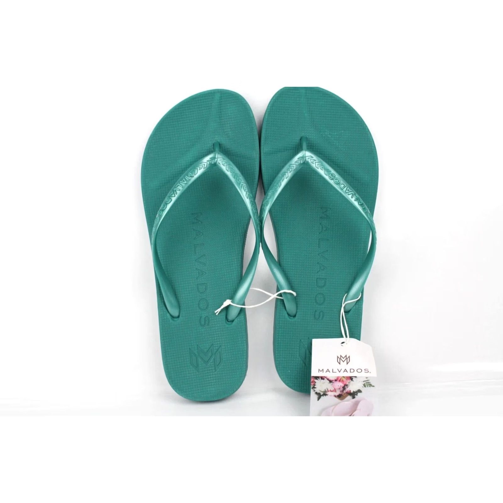 Vintage Malvados Women's Playa Flip Flop Sandals Midori Green 1001-4580 Size US 7 / IT 37 - 5 Thumbnail