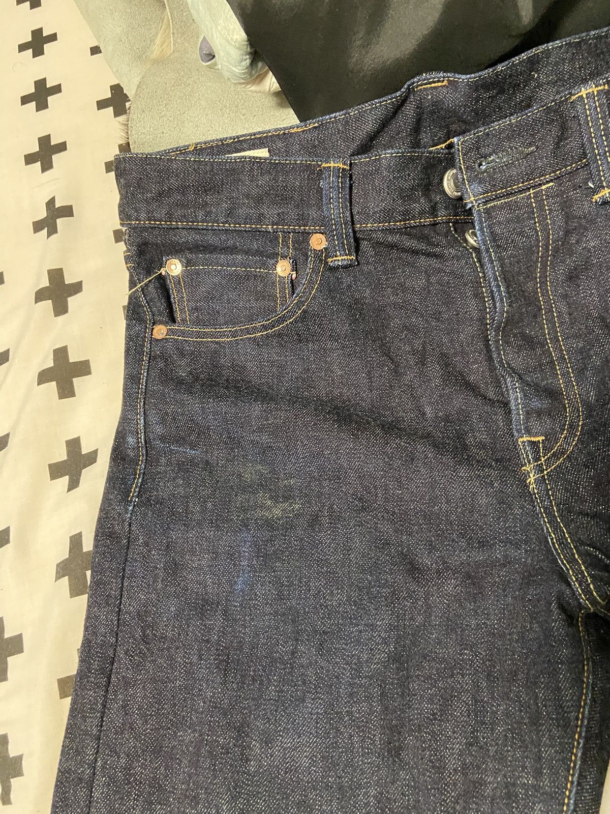 Momotaro Jeans MOMOTARO JEANS 15.7oz GTB" #201 Denim (New Tapered fit) Size US 31 - 3 Thumbnail