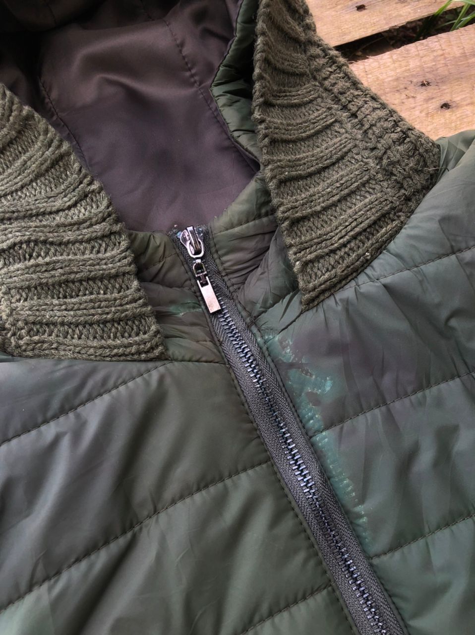 Vintage Unbrand Knit Puffer Down Jacket