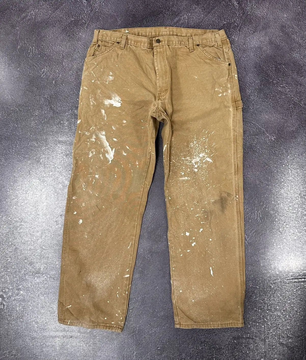 Dickies × Vintage Vintage Dickies Painted USA Denim Work Y2K Hype Baggy Pants Size US 42 / EU 58 - 2 Thumbnail