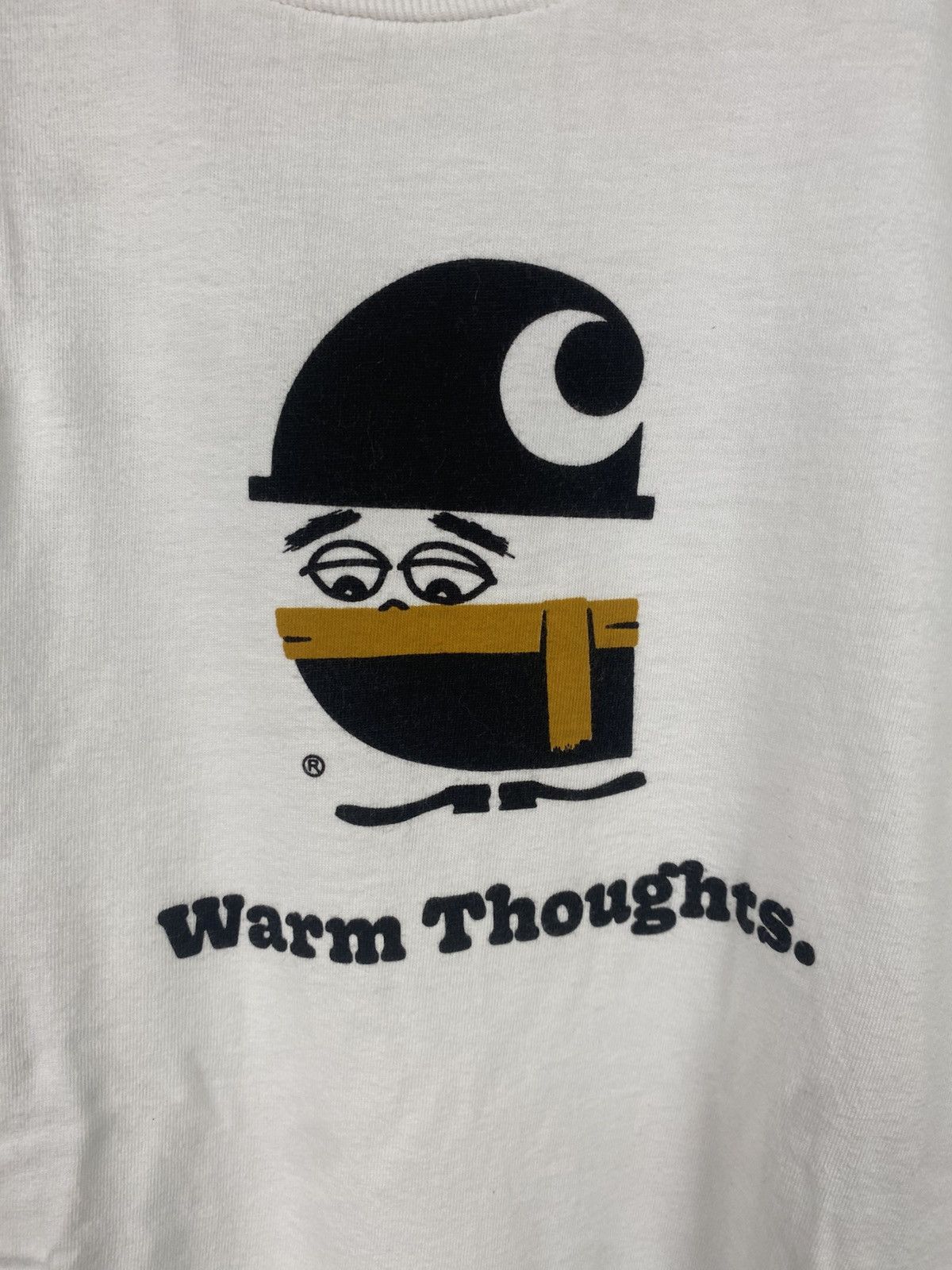 Carhartt Wip Carhartt WIP "Warm Thoughts" Mascot Logo Tee - White Size US M / EU 48-50 / 2 - 3 Thumbnail