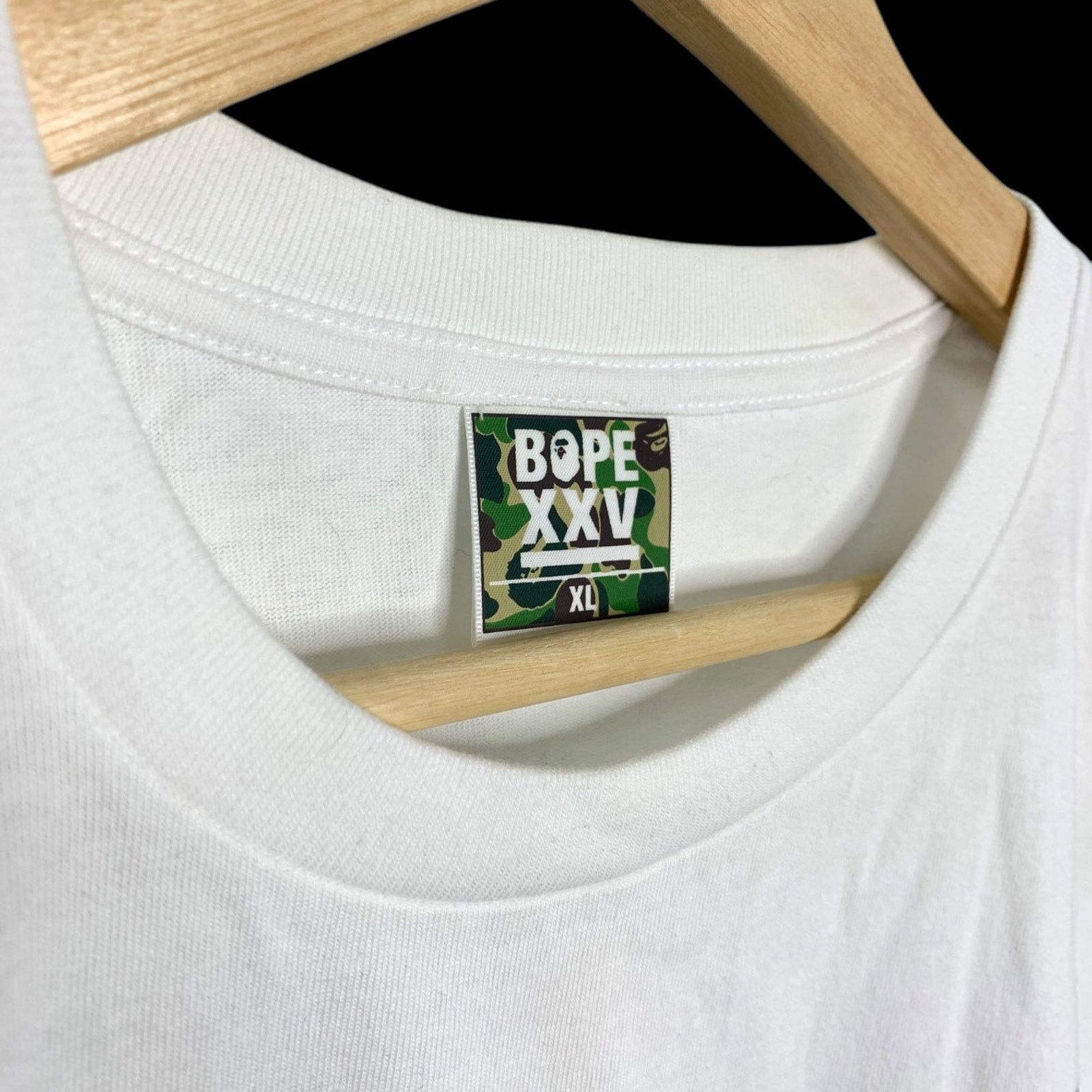 Bape XXV 25th Anniversary Logo / Hiragana Tee (White) Size US XL / EU 56 / 4 - 4 Thumbnail