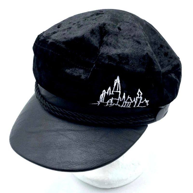 Disney Chic Black Velvet Harry Potter Castle Fisherman Hat Size ONE SIZE - 1 Thumbnail