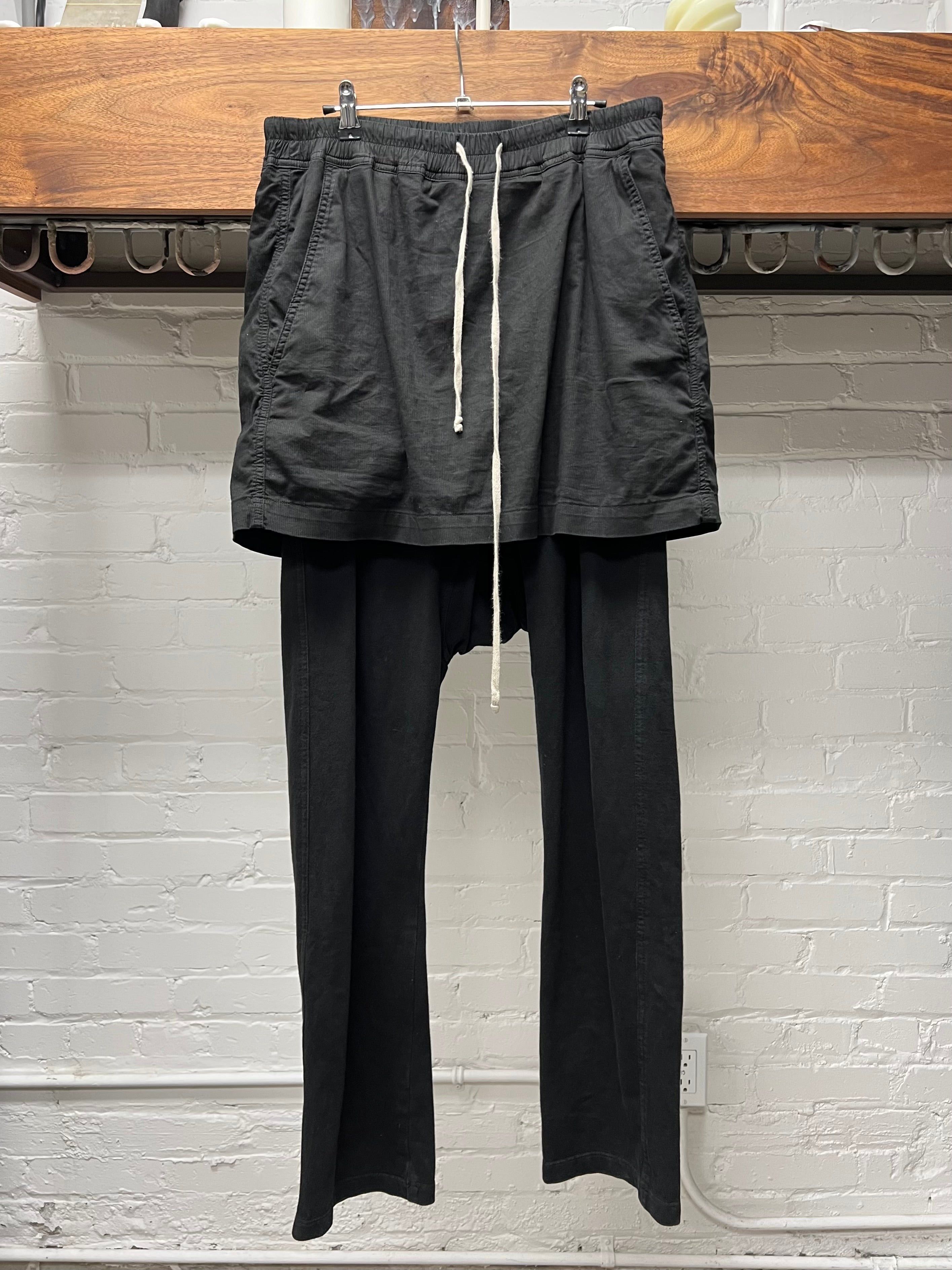 Rick Owens SS2016 Rick Owens Skirted Black ‘Berlin’ Drawstring Sweatpants Size US 34 / EU 50 - 1 Thumbnail