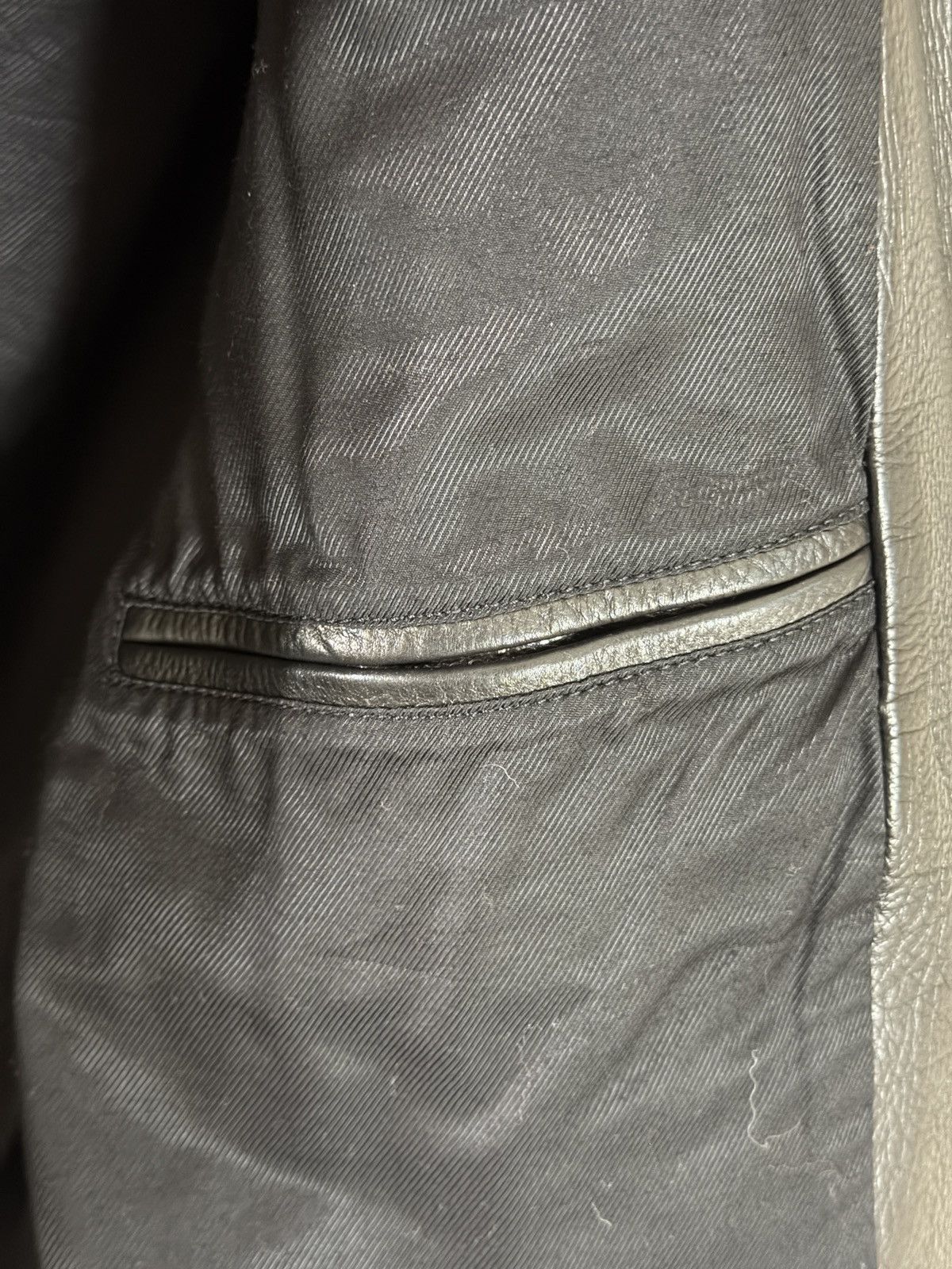 Amiri Amiri Black Leather Single Zip Biker Jacket Sz 48 Small Size US S / EU 44-46 / 1 - 4 Thumbnail