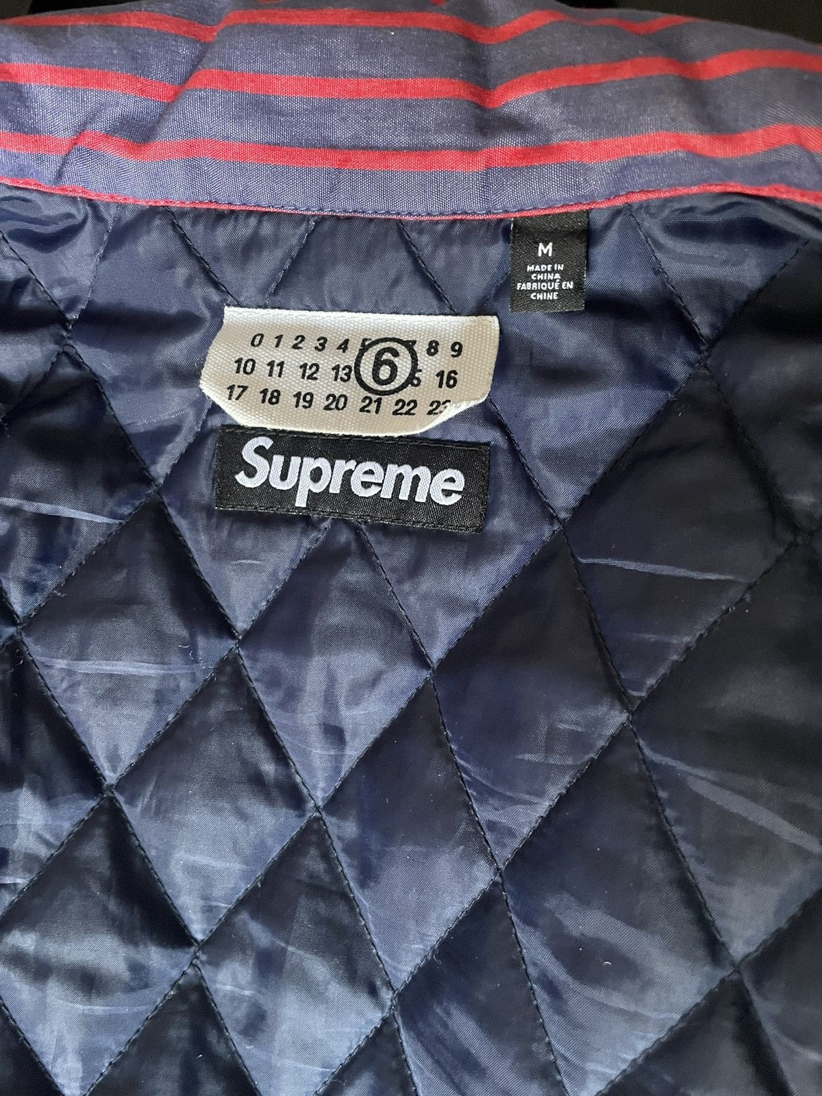 Maison Margiela × Supreme MM6 x Supreme Padded Shirt Jacket Size US L / EU 52-54 / 3 - 3 Thumbnail