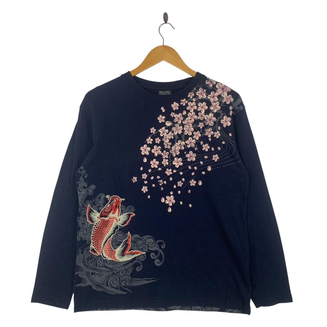Bullet Noise BULLET NOISE SUKAJAN Japan Koi Sakura Painting Tee Shirt Size M / US 6-8 / IT 42-44 - 1 Thumbnail