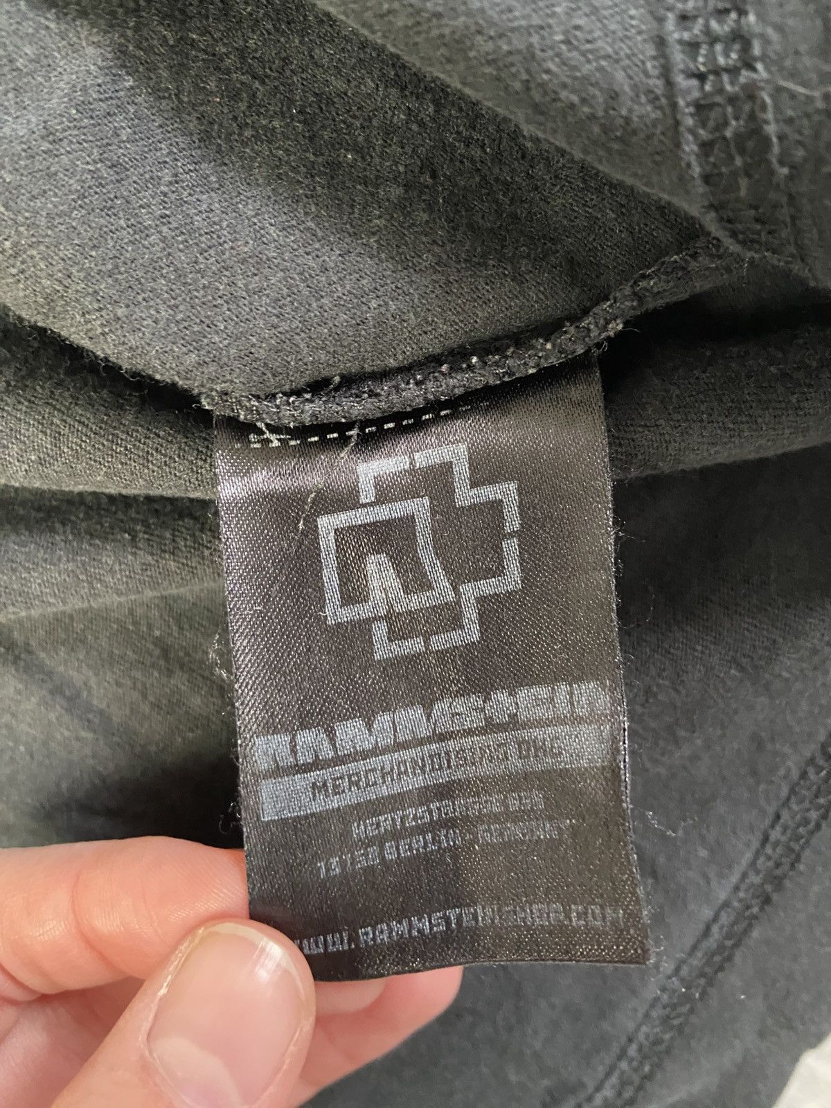 Other Vintage 1994 Rammstein "Weiße Balken" Logo T-Shirt Size US L / EU 52-54 / 3 - 5 Thumbnail