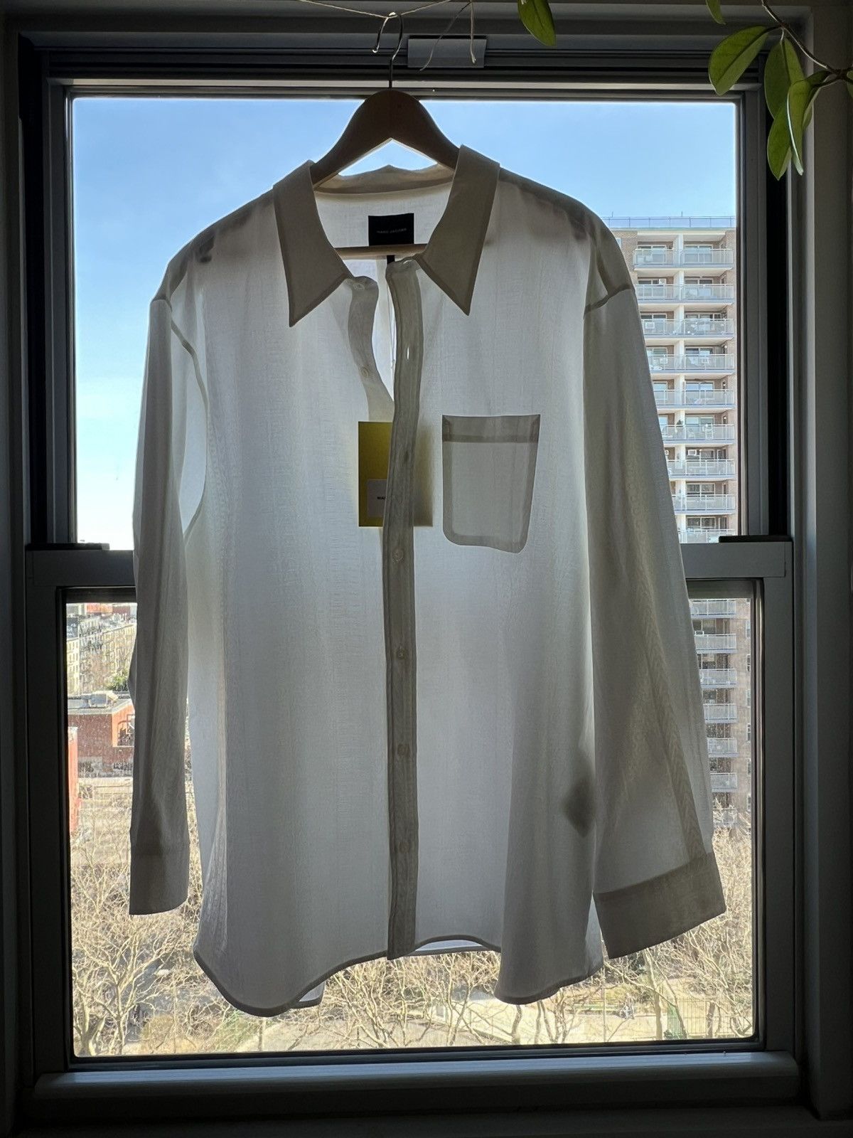Marc Jacobs White boxy shirt jacquard shirt Size M unisex Size US M / EU 48-50 / 2 - 14 Thumbnail