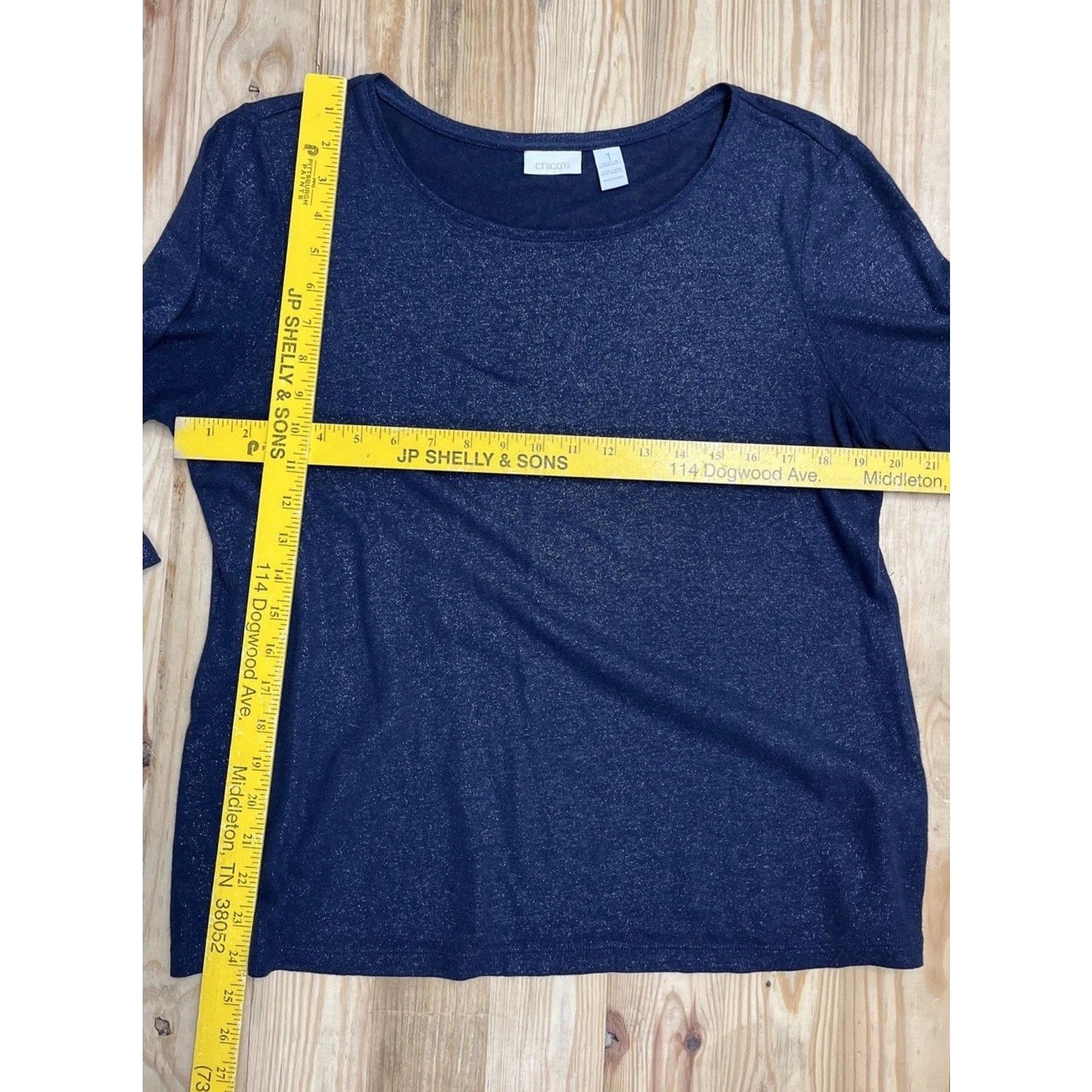 Chicos Chicos Size 1 Linen Blend Sweater Womens Medium Blue Size M / US 6-8 / IT 42-44 - 4 Thumbnail