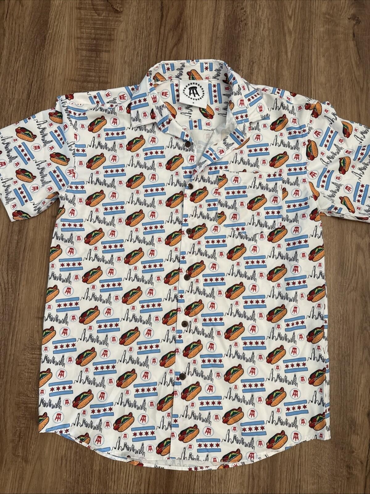 Other Barstool Sports Chicago Hot Dog Hawaiian Shirt Tropical Bros Size US M / EU 48-50 / 2 - 2 Thumbnail